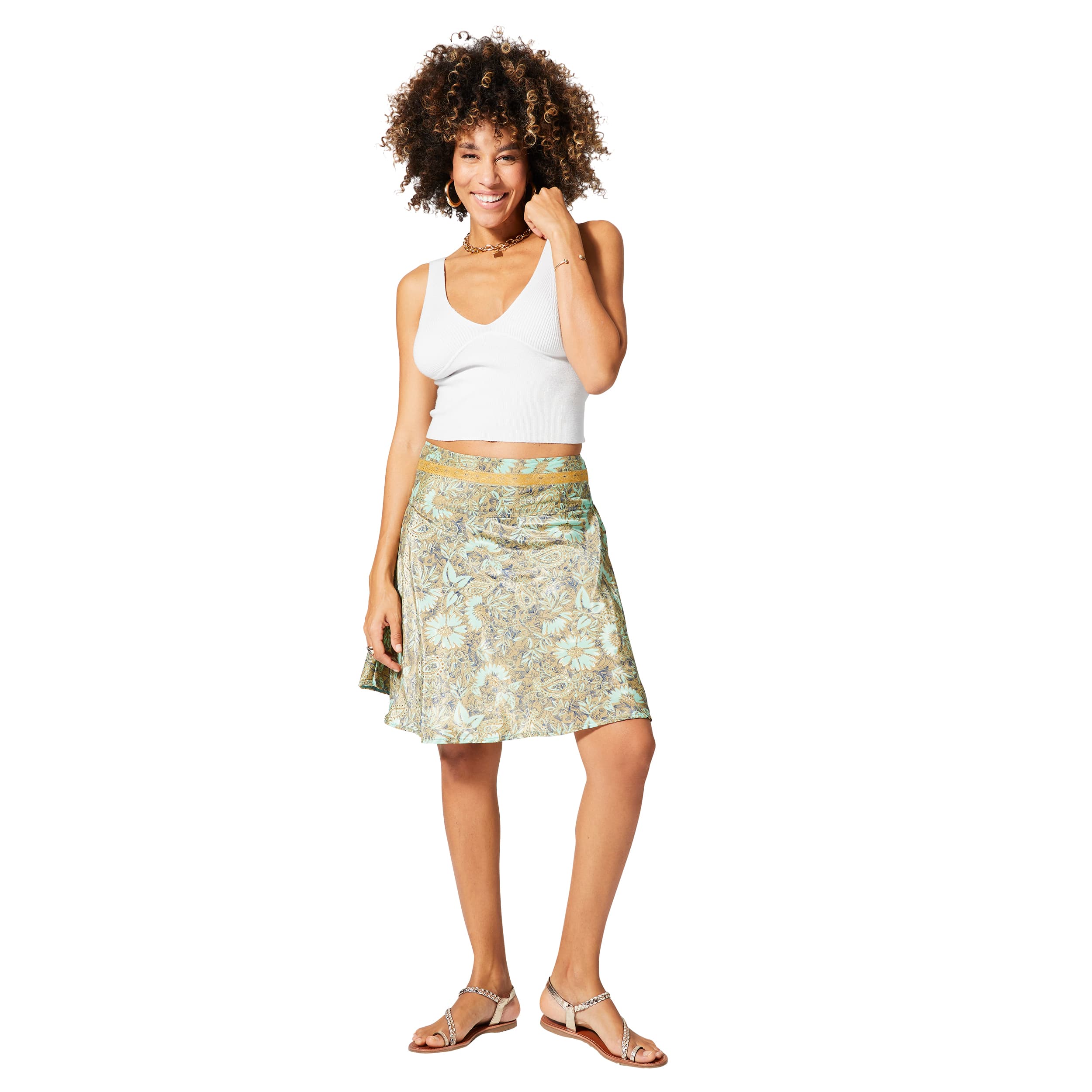 Jupe été courte Tye - 100% polyester - Akoustik Online
