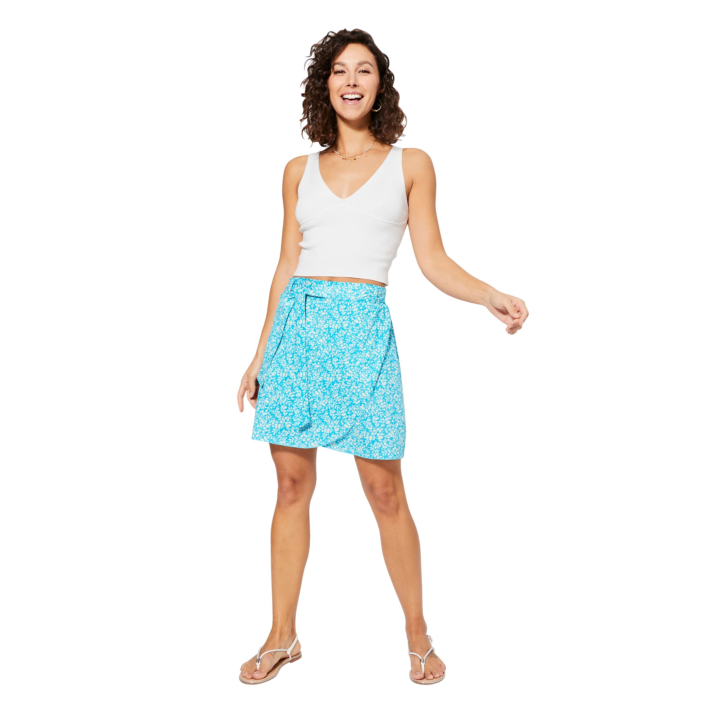 Jupe été courte Aapeli - 100% viscose - Akoustik Online