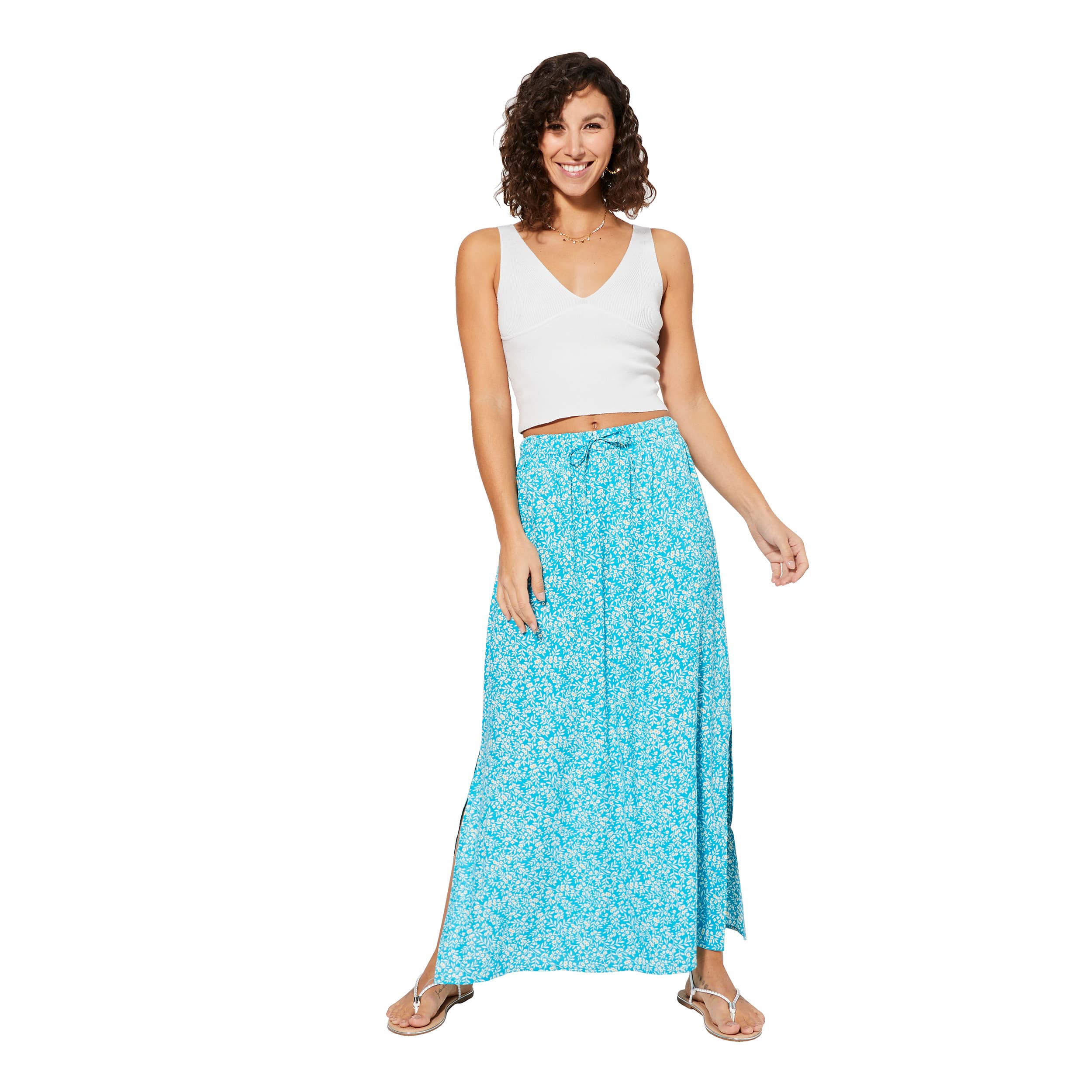 Jupe été longue Issachar - 100% viscose - Akoustik Online