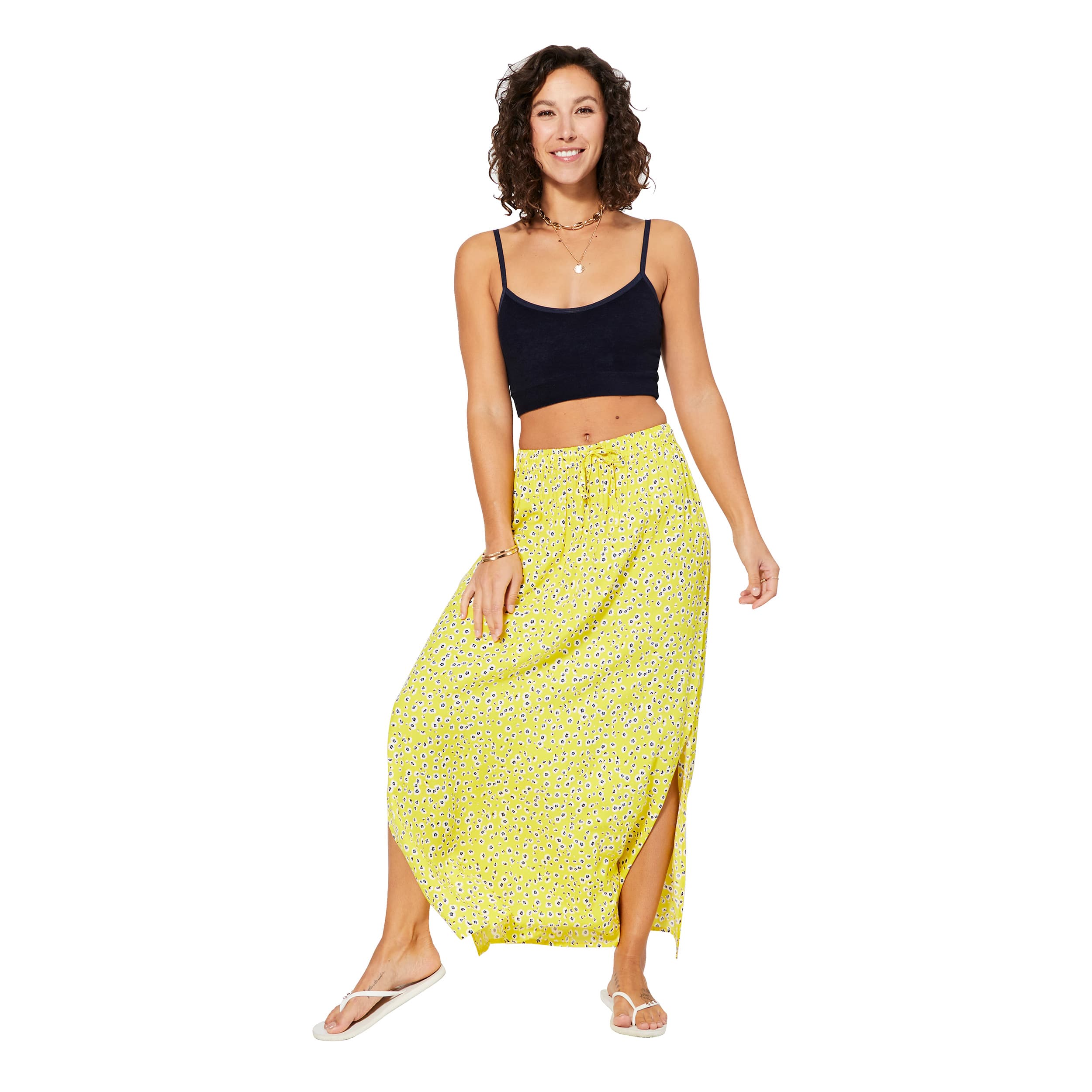 Jupe été longue Derry - 100% viscose - Akoustik Online