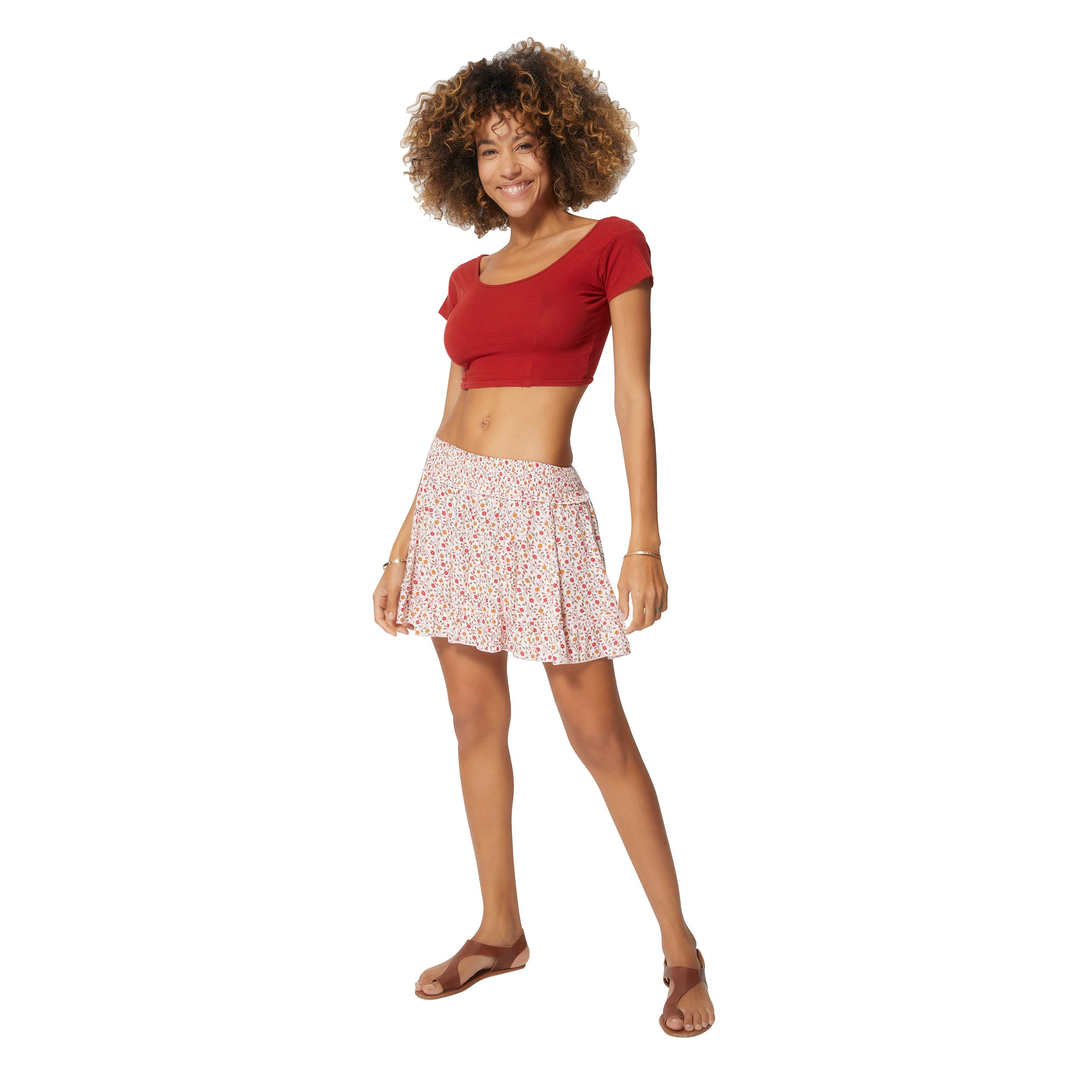 Jupe été courte Chantel - 100% viscose - Akoustik Online