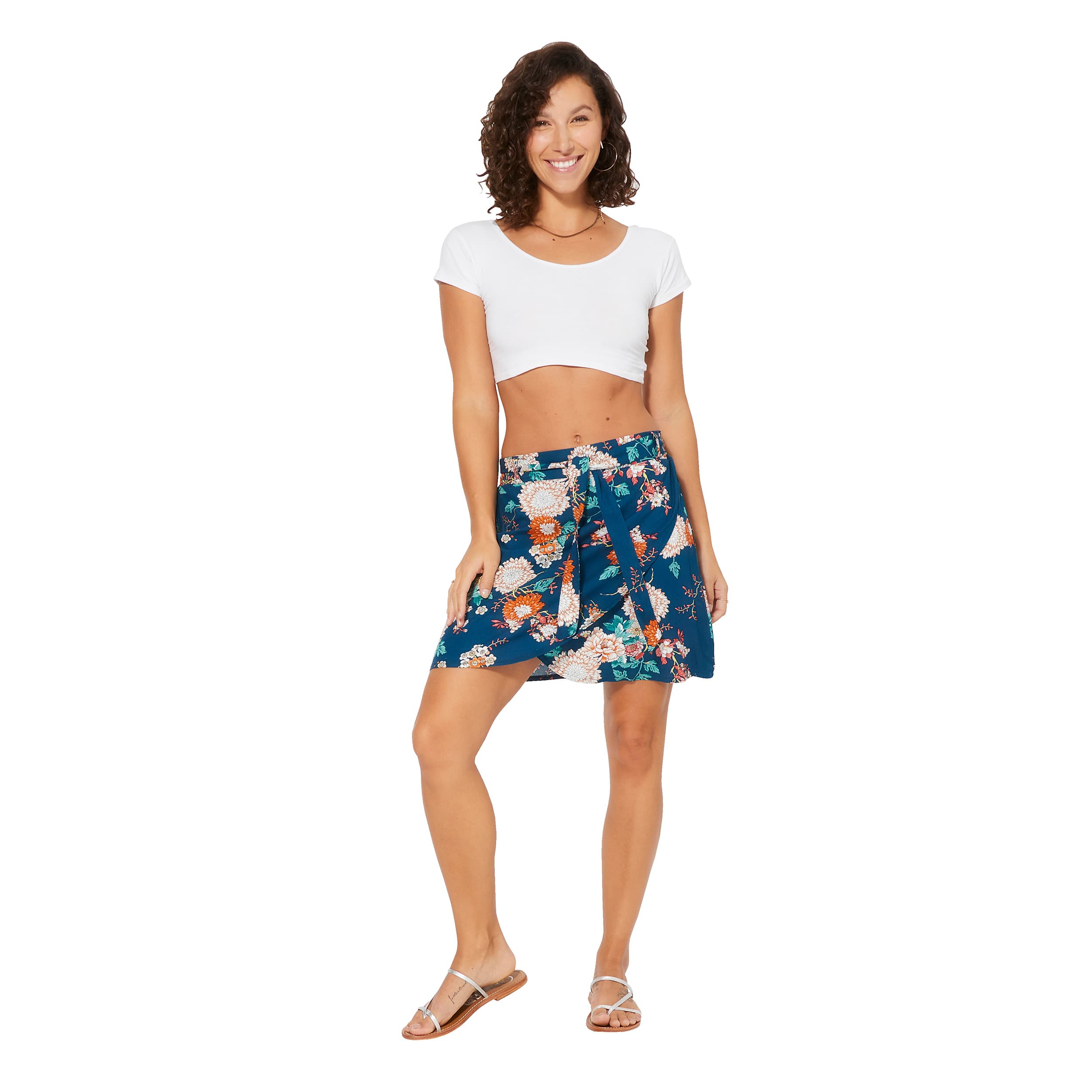 Jupe été courte Dan - 100% viscose - Akoustik Online