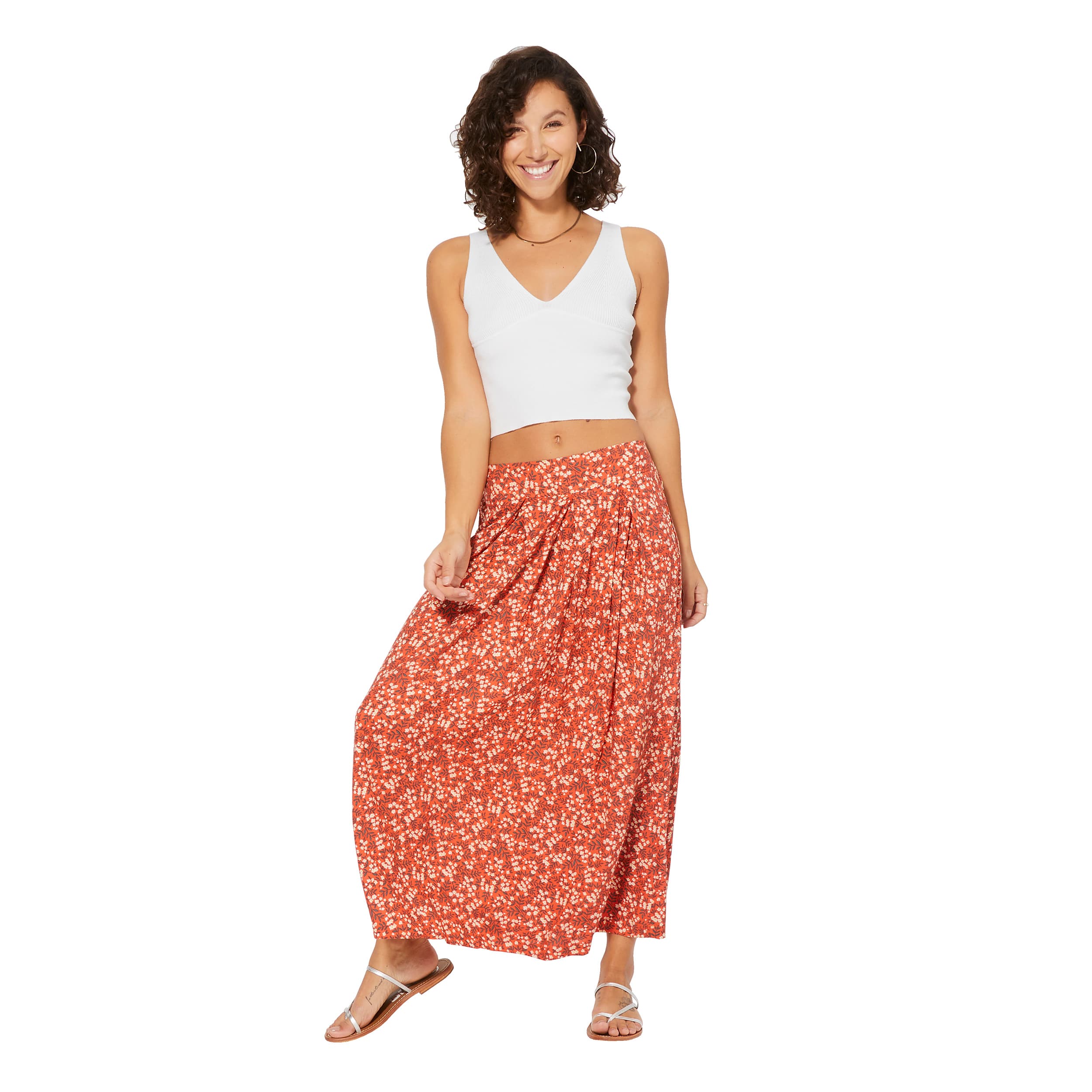 Jupe été longue Albertine - 100% viscose - Akoustik Online