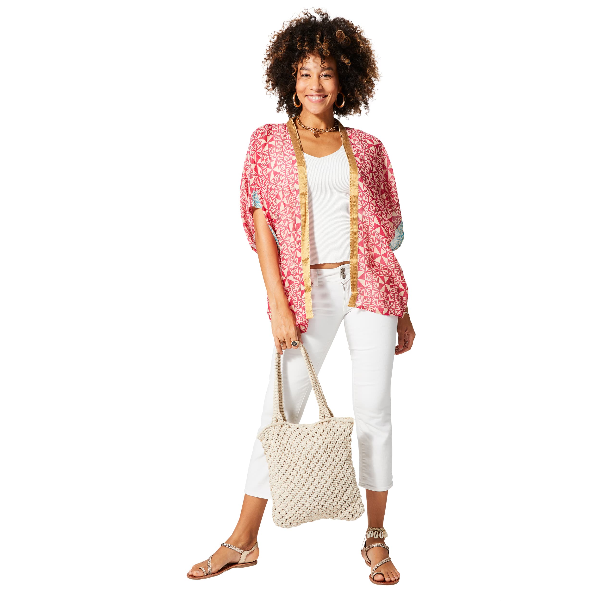 Kimono été court manches courtes Moshe - 100% coton - Akoustik Online