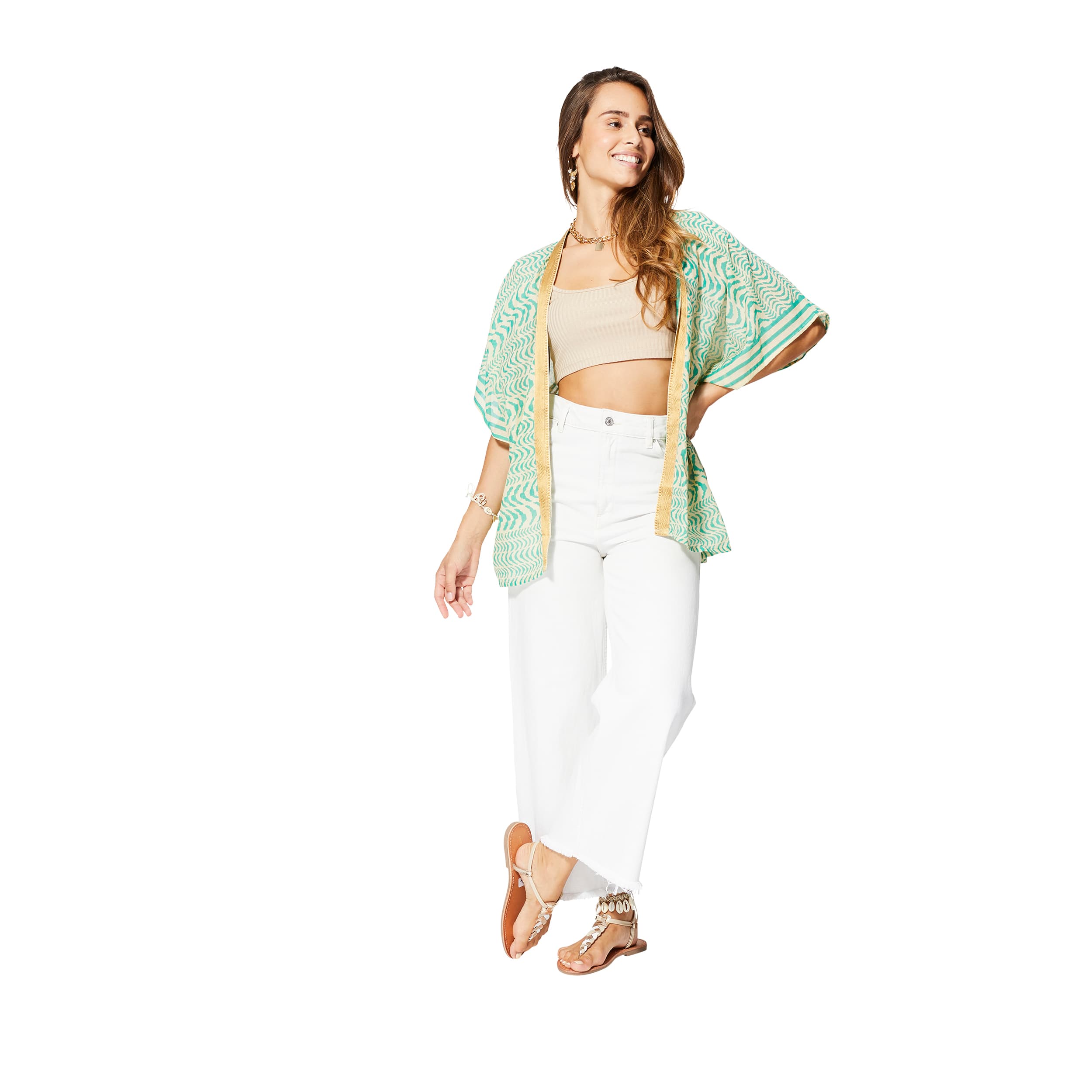 Kimono été court manches courtes Shevaun - Akoustik Online