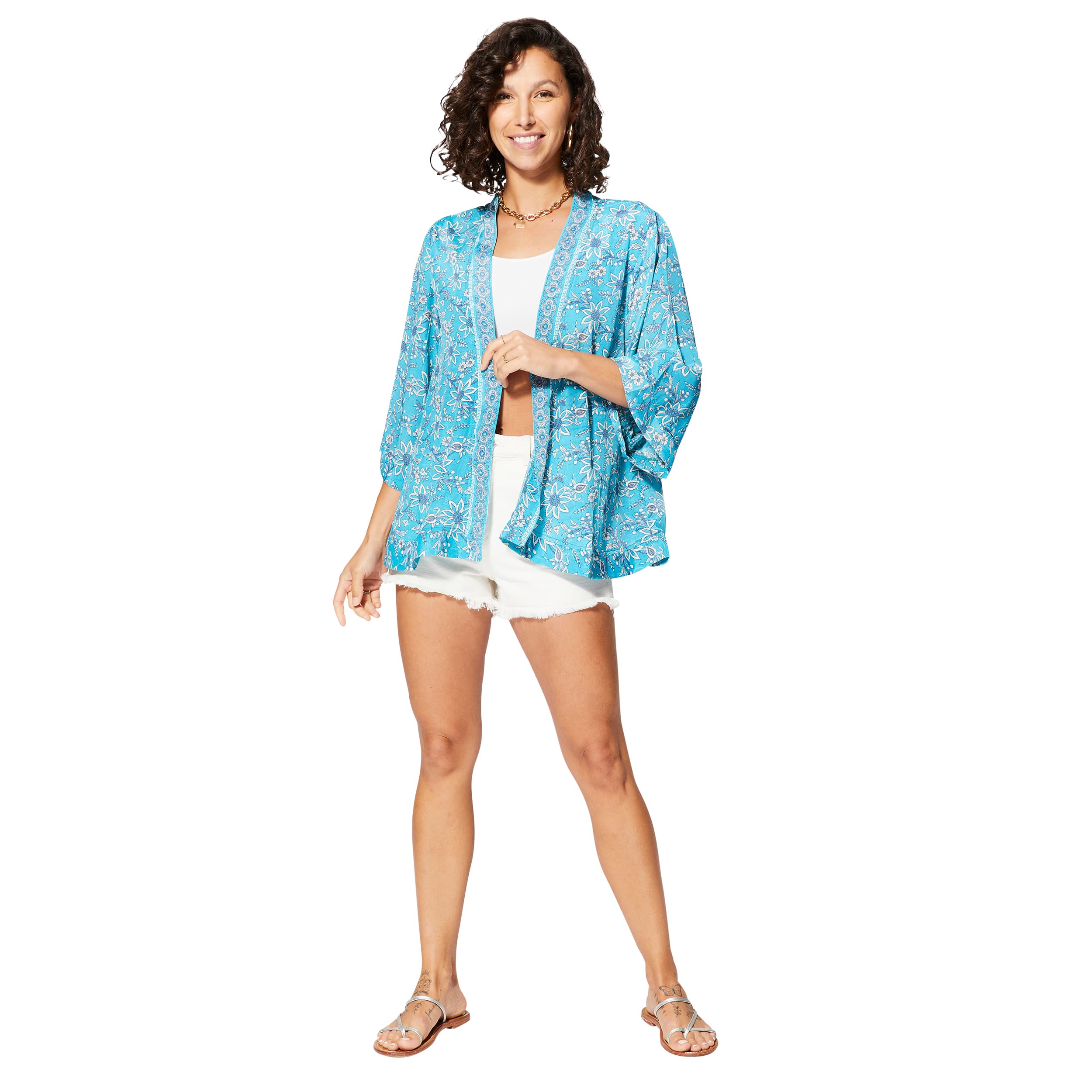 Kimono été court manches 3/4 Katlego - Akoustik Online