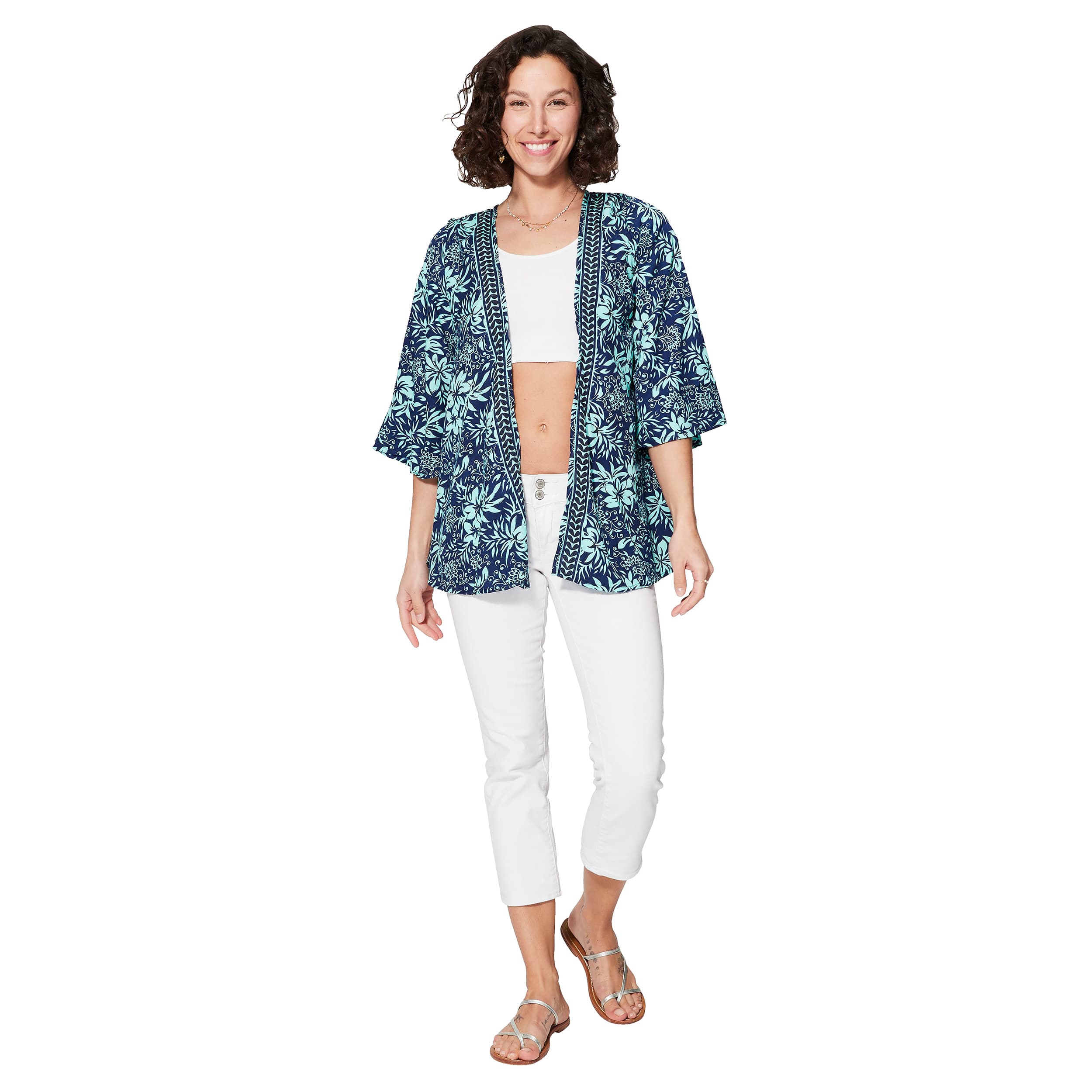 Kimono été court manches 3/4 Shoshannah - Akoustik Online
