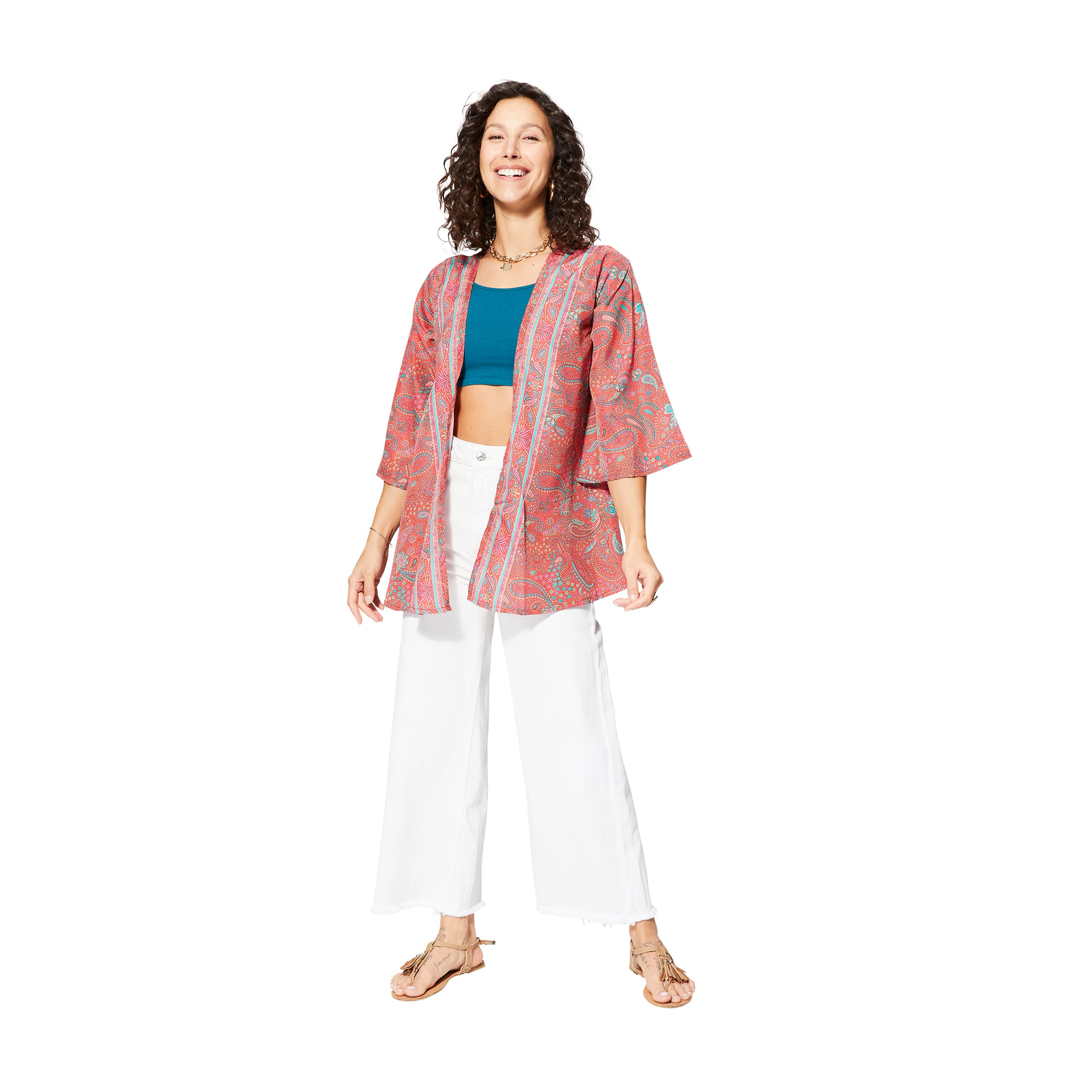 Kimono été court manches 3/4 Parthenope - Akoustik Online
