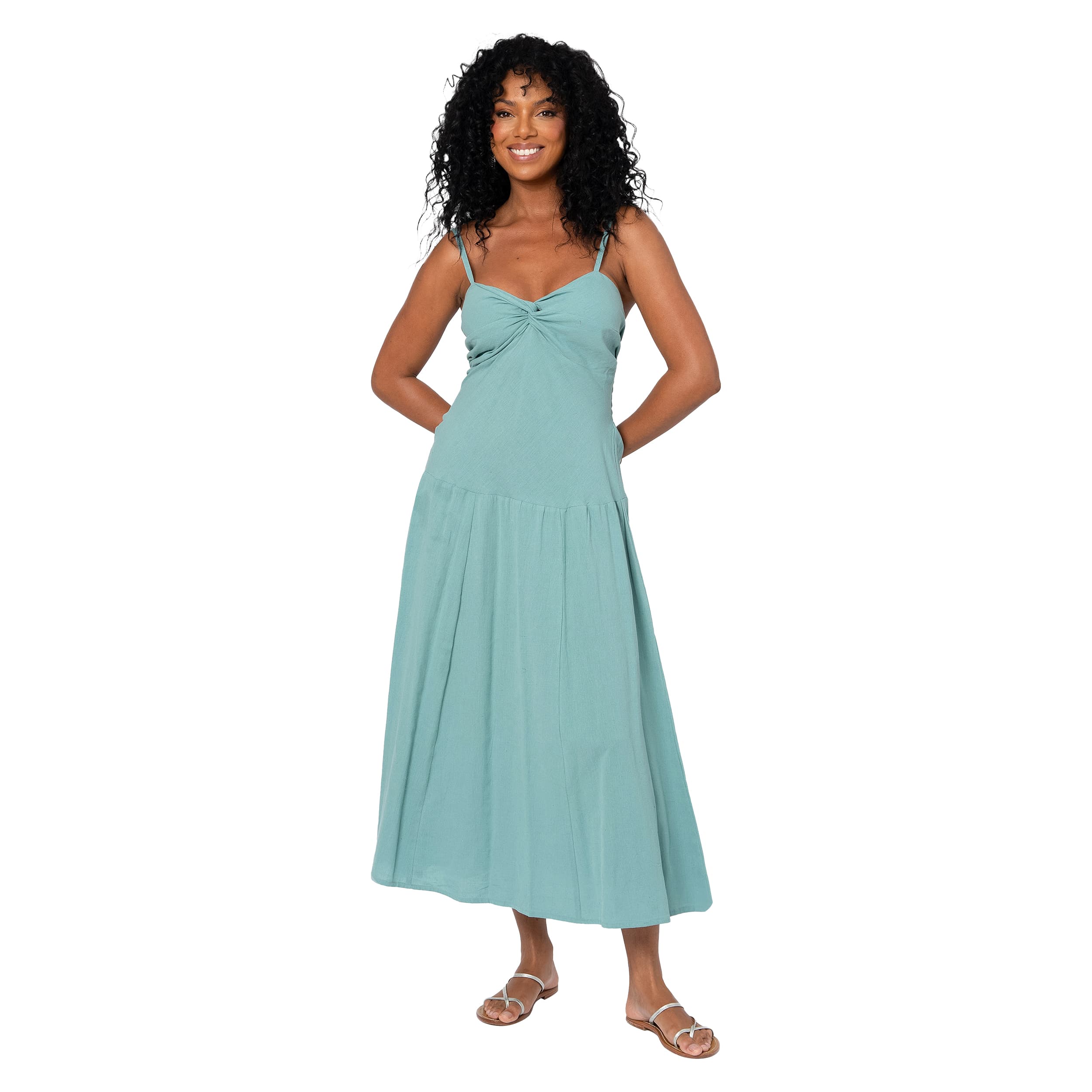 Robe été longue sans manches Yonatan - turquoise - Akoustik Online