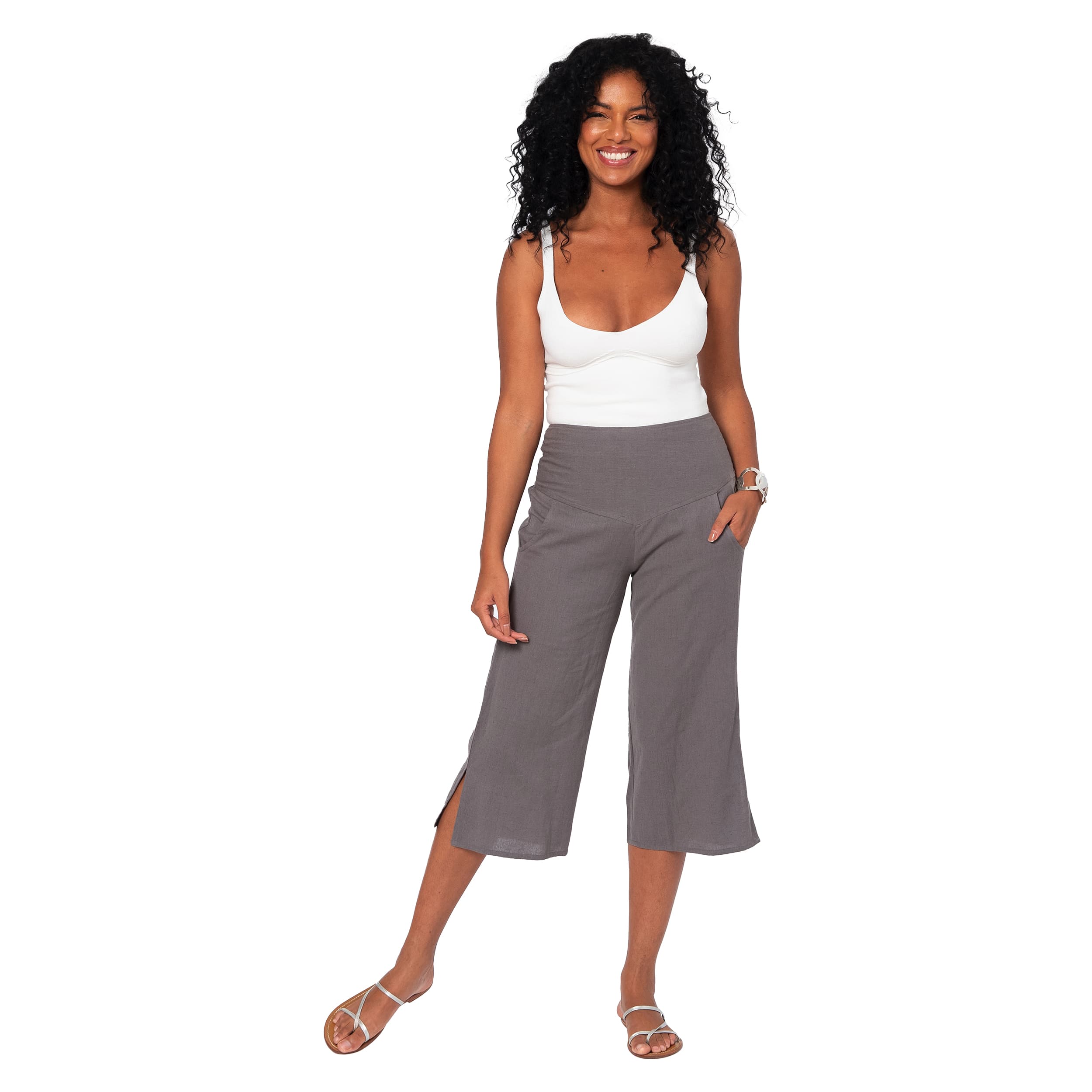 Pantalon été mi-long Zander - 70% coton - 30% lin - Akoustik Online