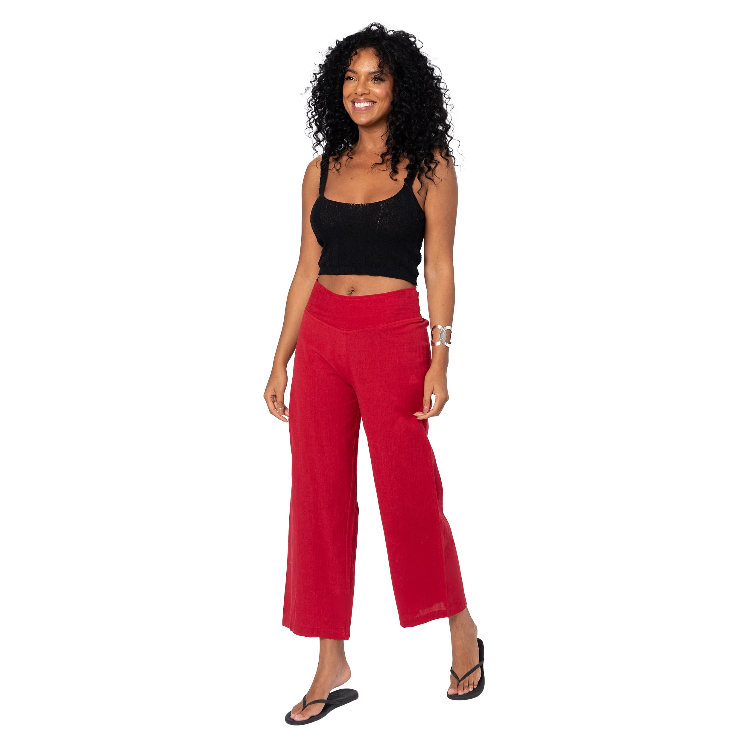 Pantalon été mi-long Márton - 70% coton - 30% lin - Akoustik Online