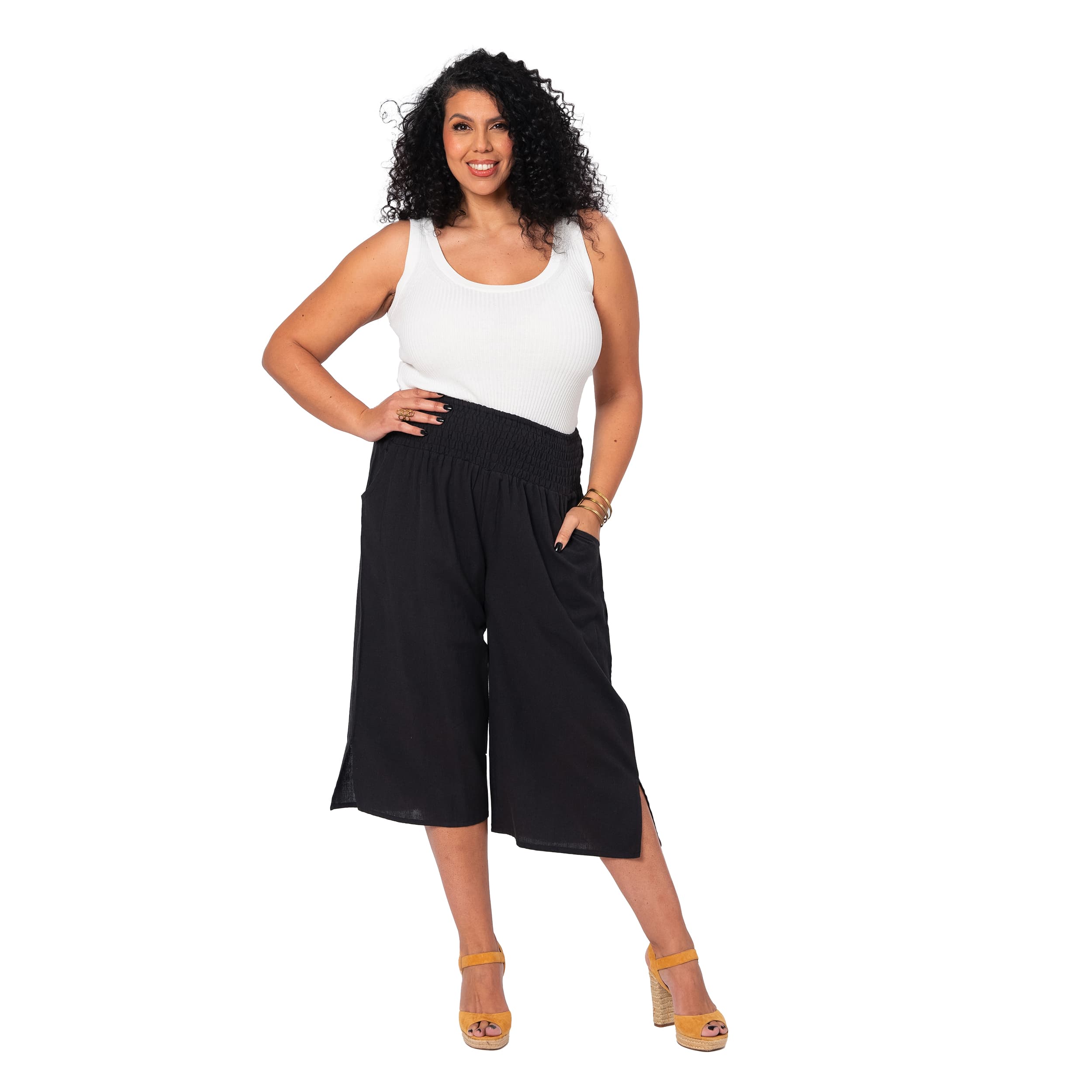 Pantalon été court Marge - 70% coton - 30% lin - Akoustik Online