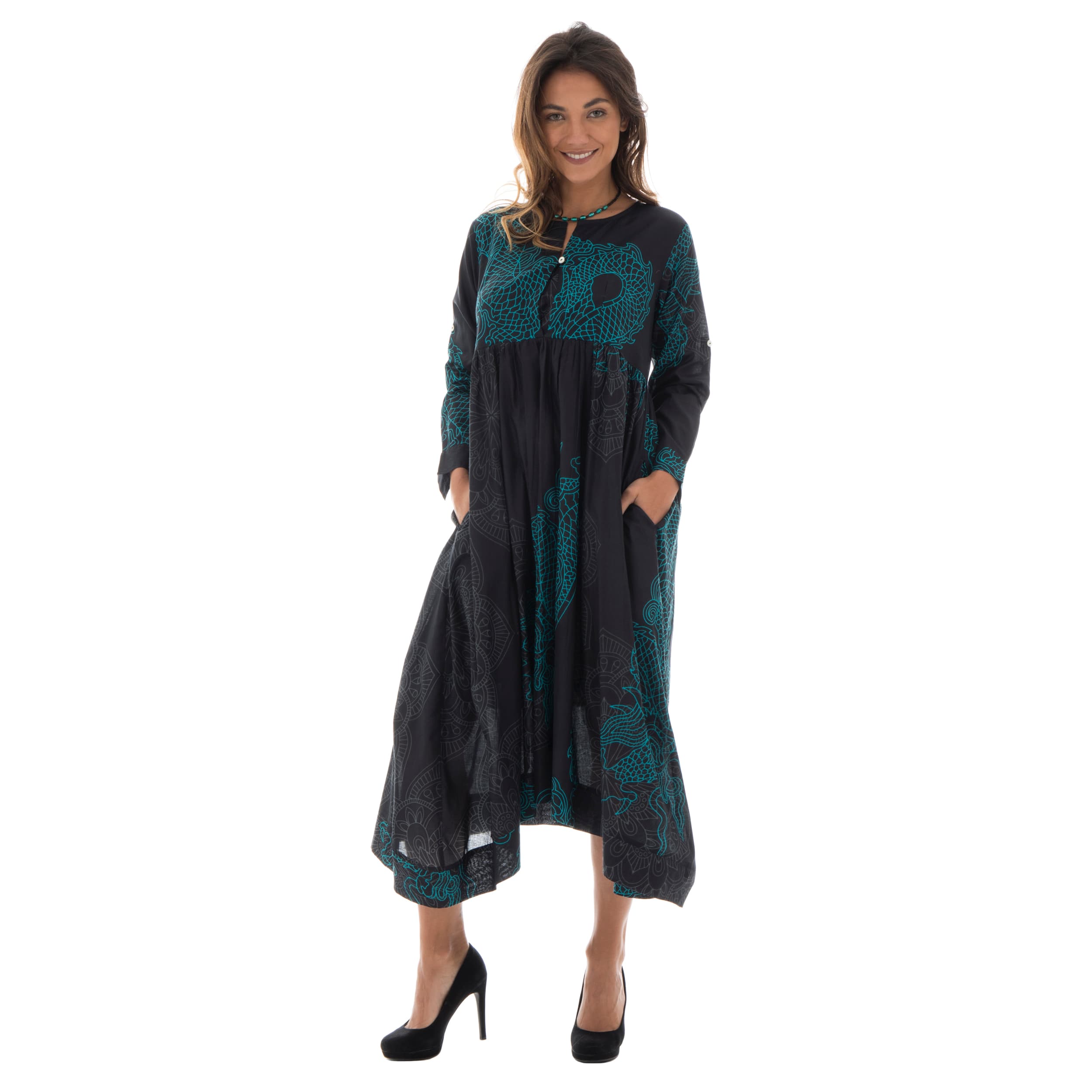 Robe été Isaia - noir, vert - Petit Prix ! - Akoustik Online