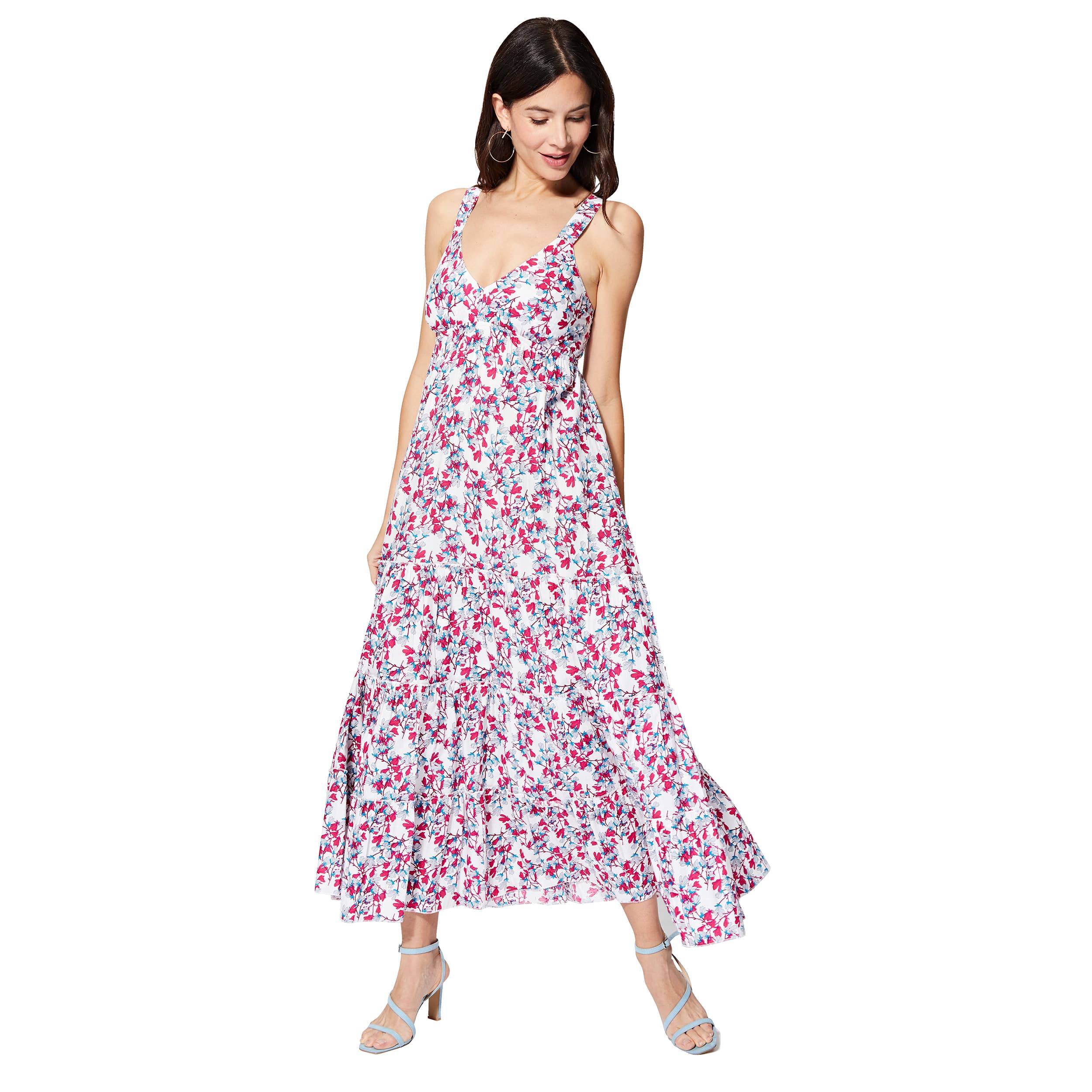Robe été longue sans manches Graciella - 100% coton - Akoustik Online