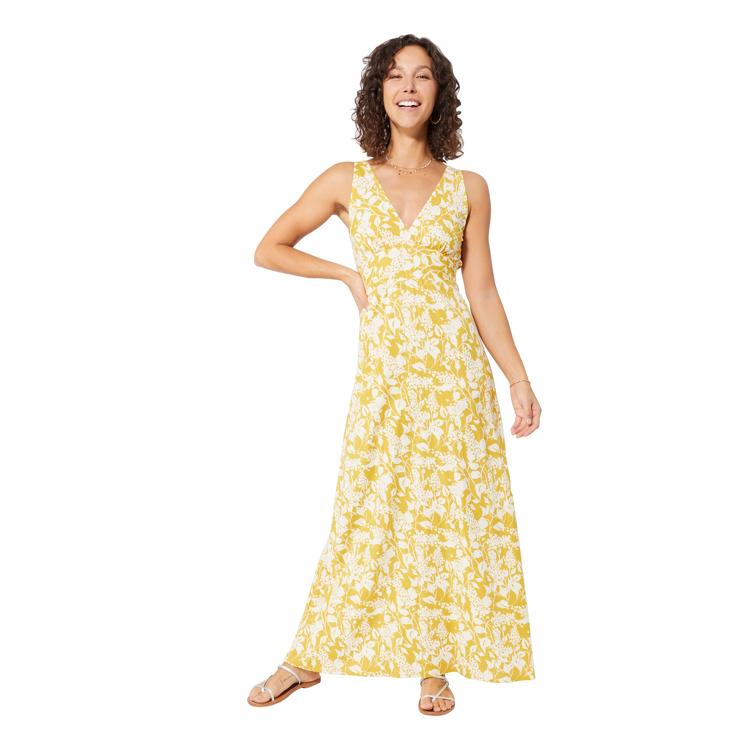 Robe été longue sans manches Rabab - 100% coton - Akoustik Online