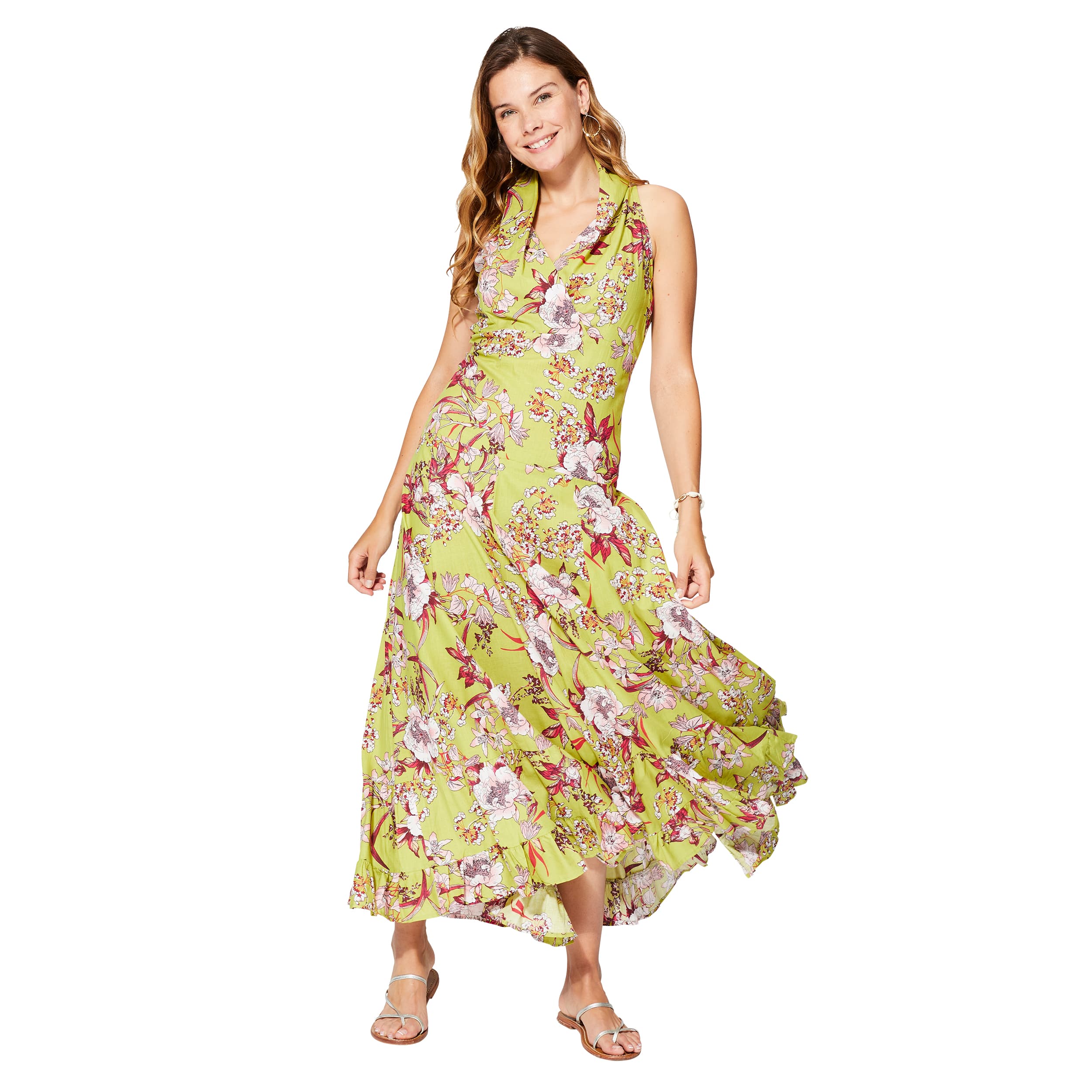 Robe été longue sans manches Gonçalo - 100% coton - Akoustik Online