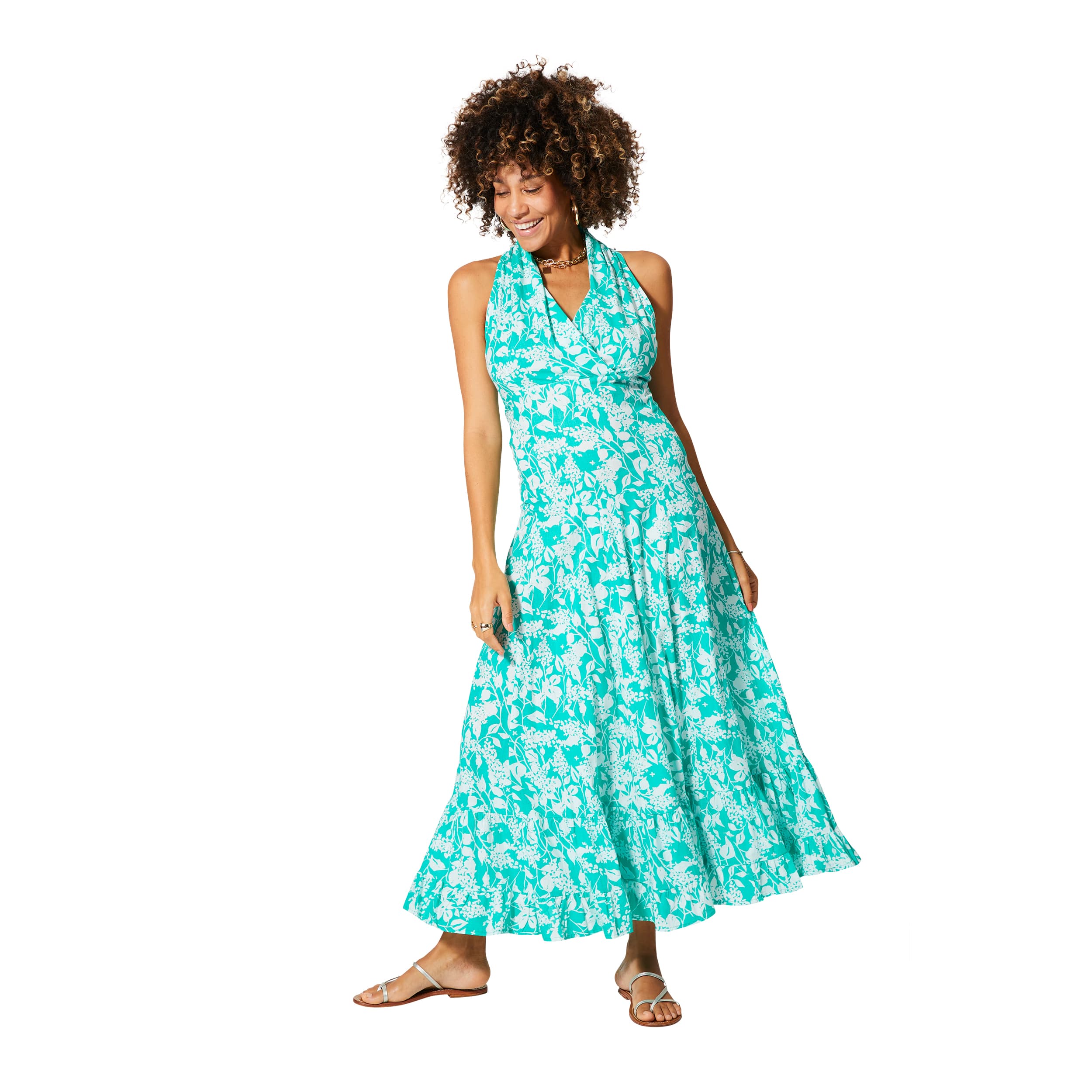 Robe été longue sans manches Arsen - 100% coton - Akoustik Online