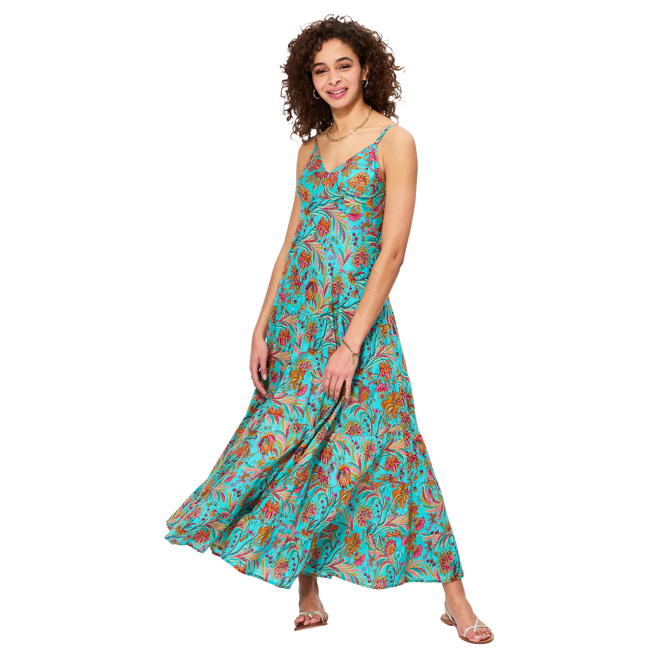 Robe été longue sans manches Solveig - Akoustik Online