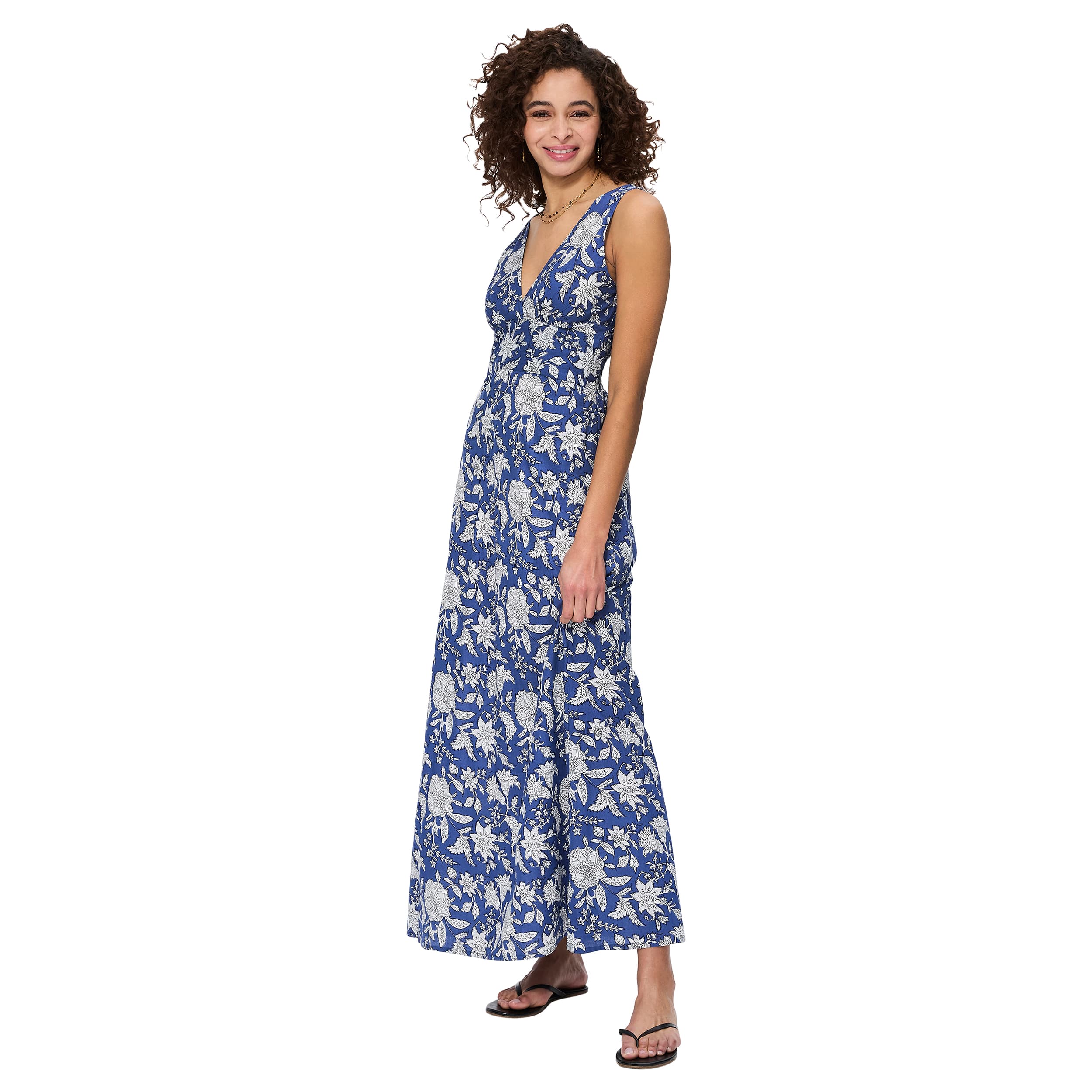 Robe été longue sans manches Tuan - 100% coton - Akoustik Online