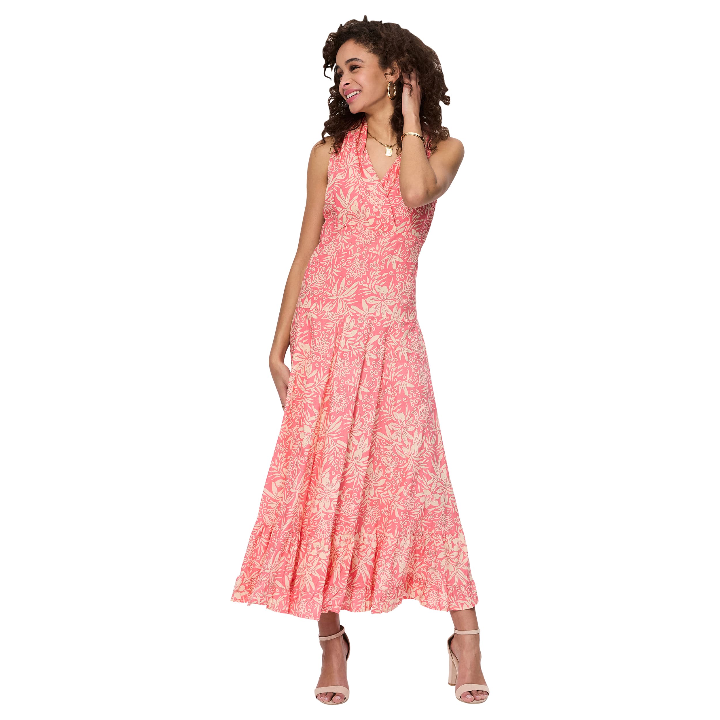 Robe été longue sans manches Gweneth - 100% coton - Akoustik Online