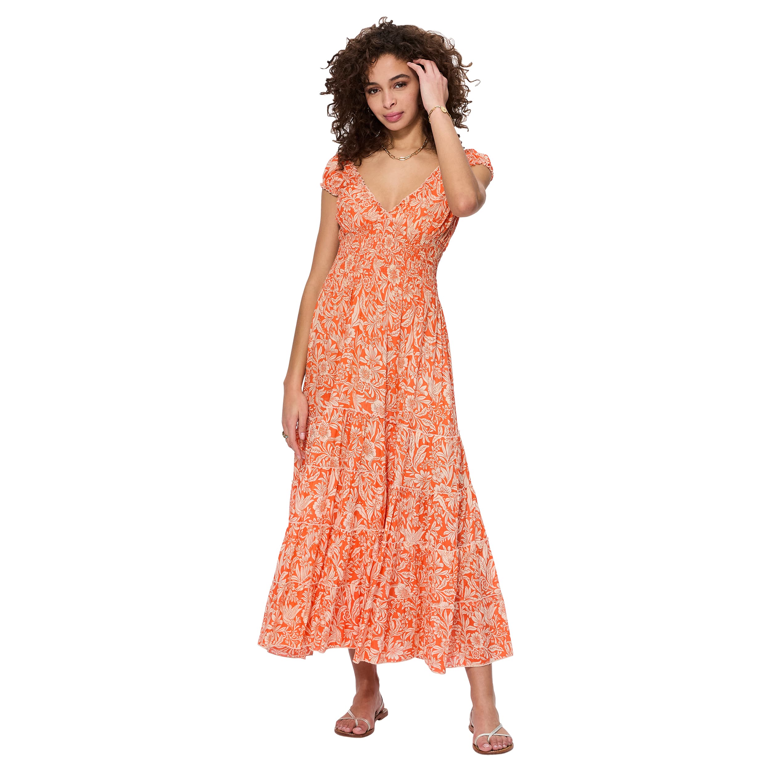 Robe été longue manches courtes Ewart - 100% coton - Akoustik Online