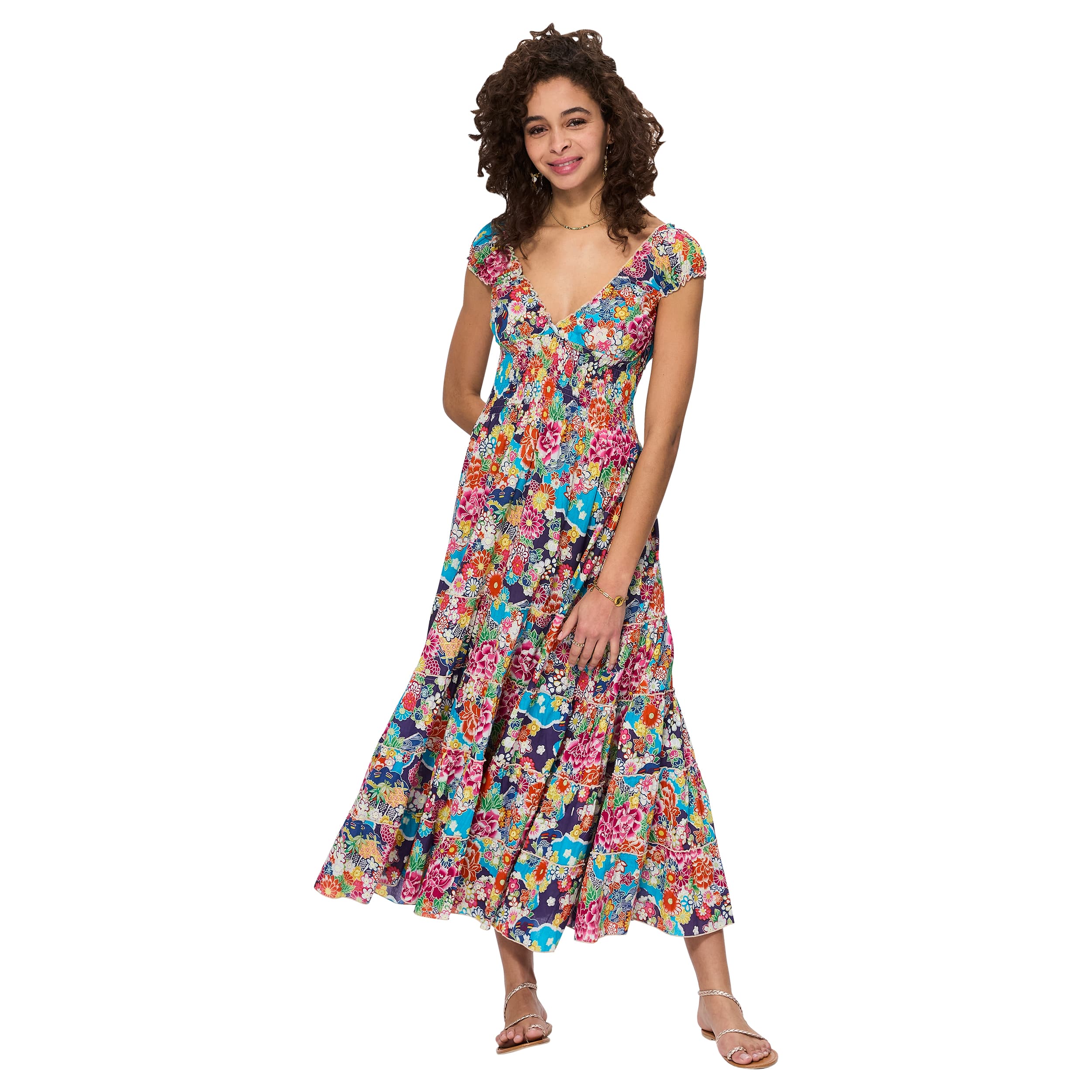 Robe été longue manches courtes Kermit - 100% coton - Akoustik Online
