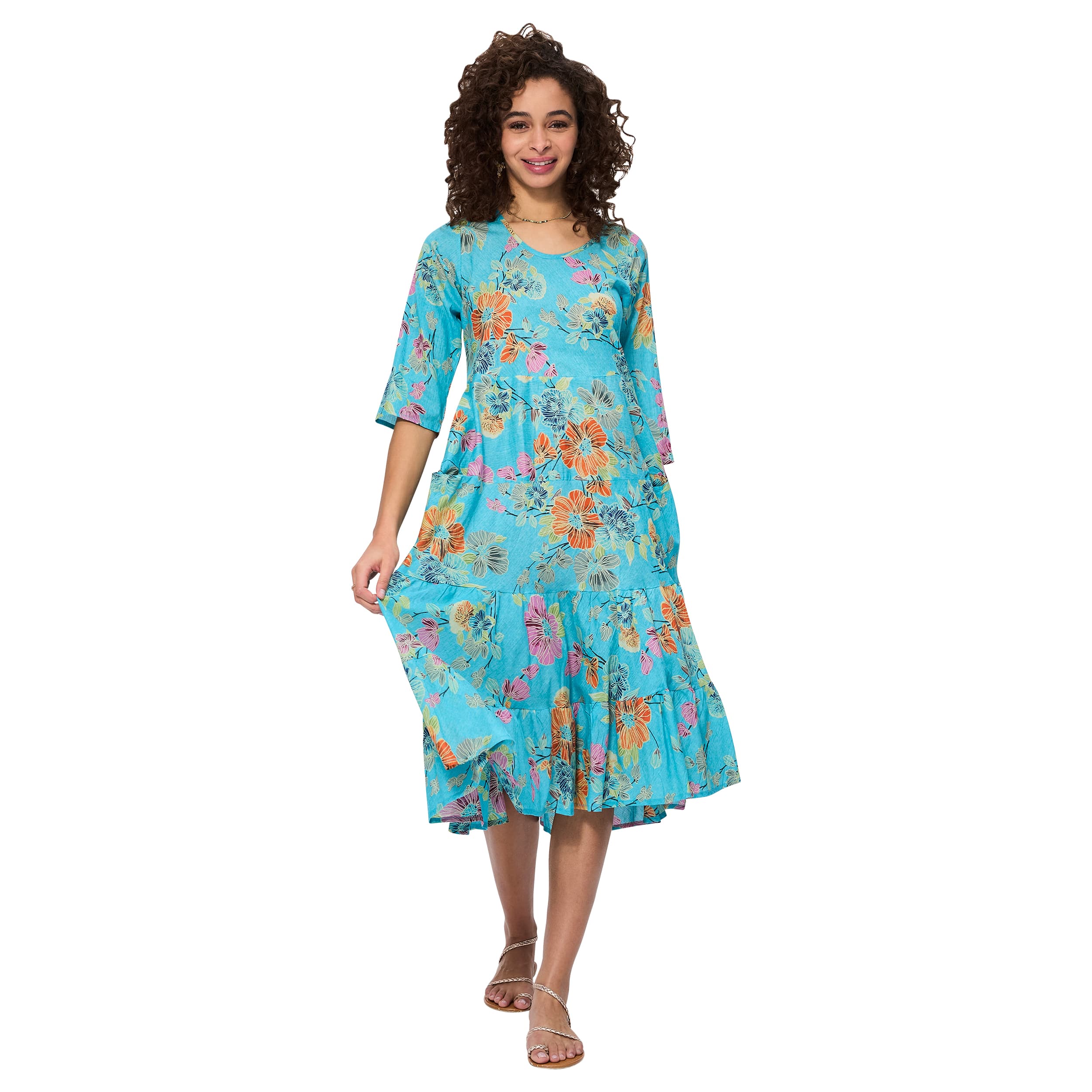 Robe été mi-longue manches 3/4 Lenny - Akoustik Online
