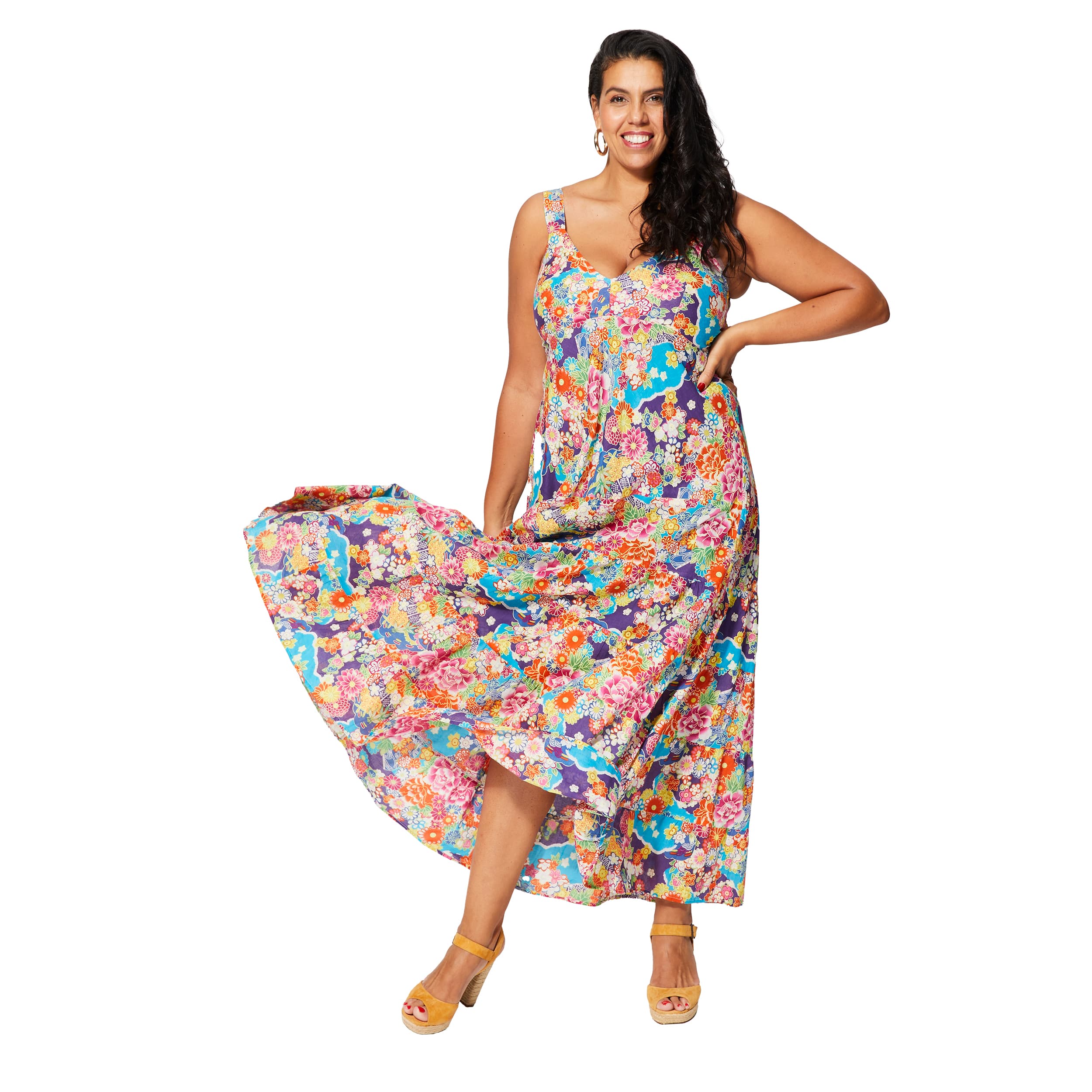 Robe été longue sans manches Leroy - Akoustik Online