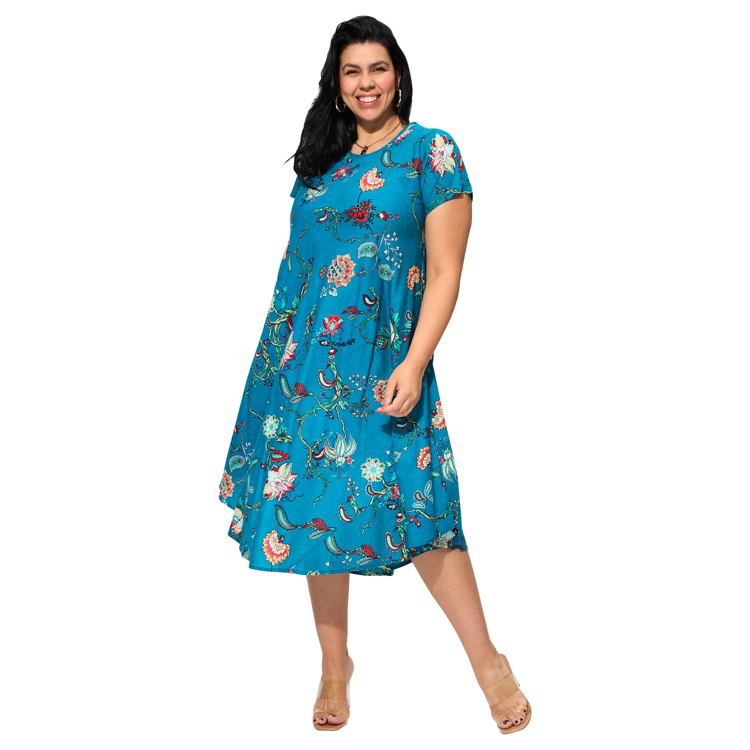 Robe été mi-longue manches courtes Keely - Akoustik Online