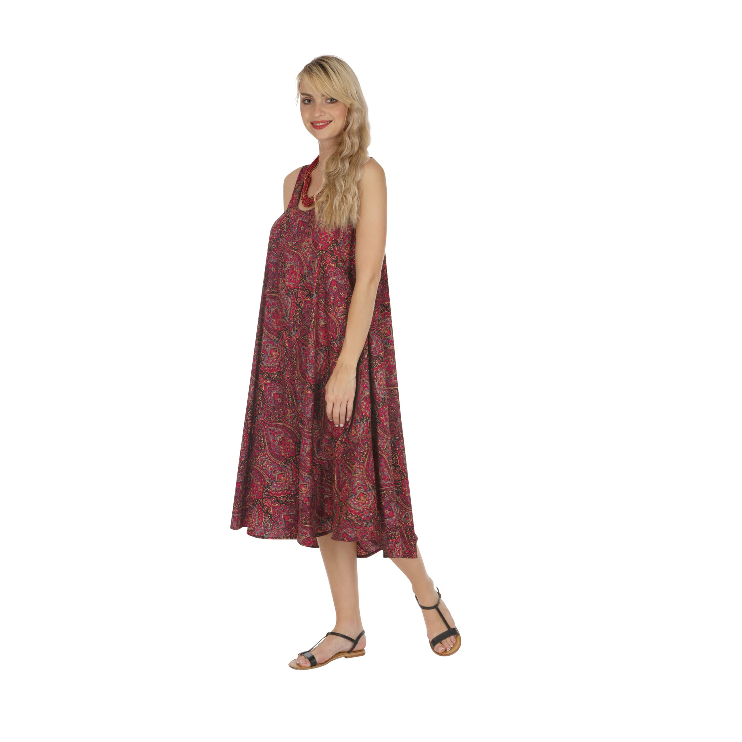 Robe été mi-longue sans manches Kirakirou - Akoustik Online