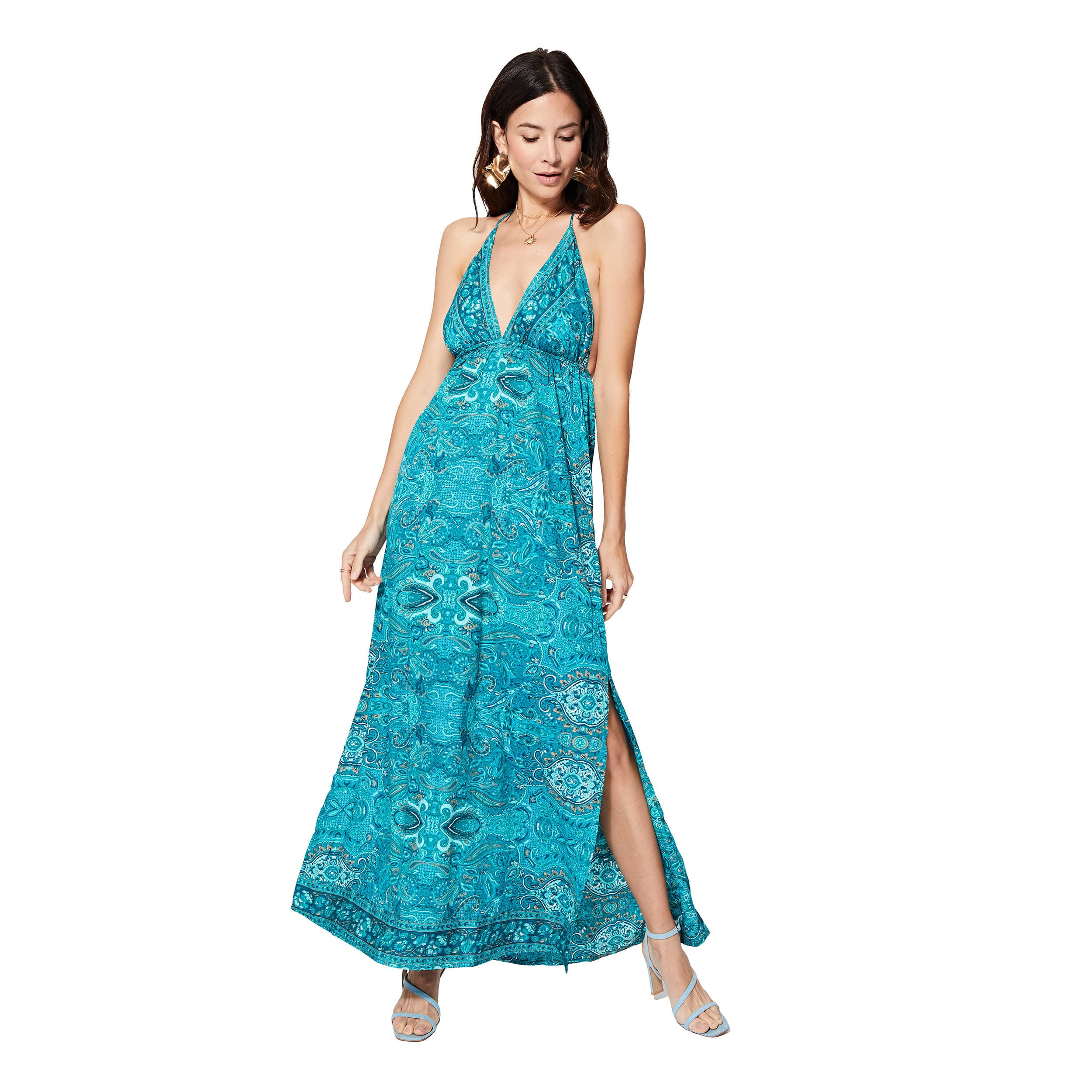 Robe été longue sans manches Kotoyo - 100% polyester - Akoustik Online
