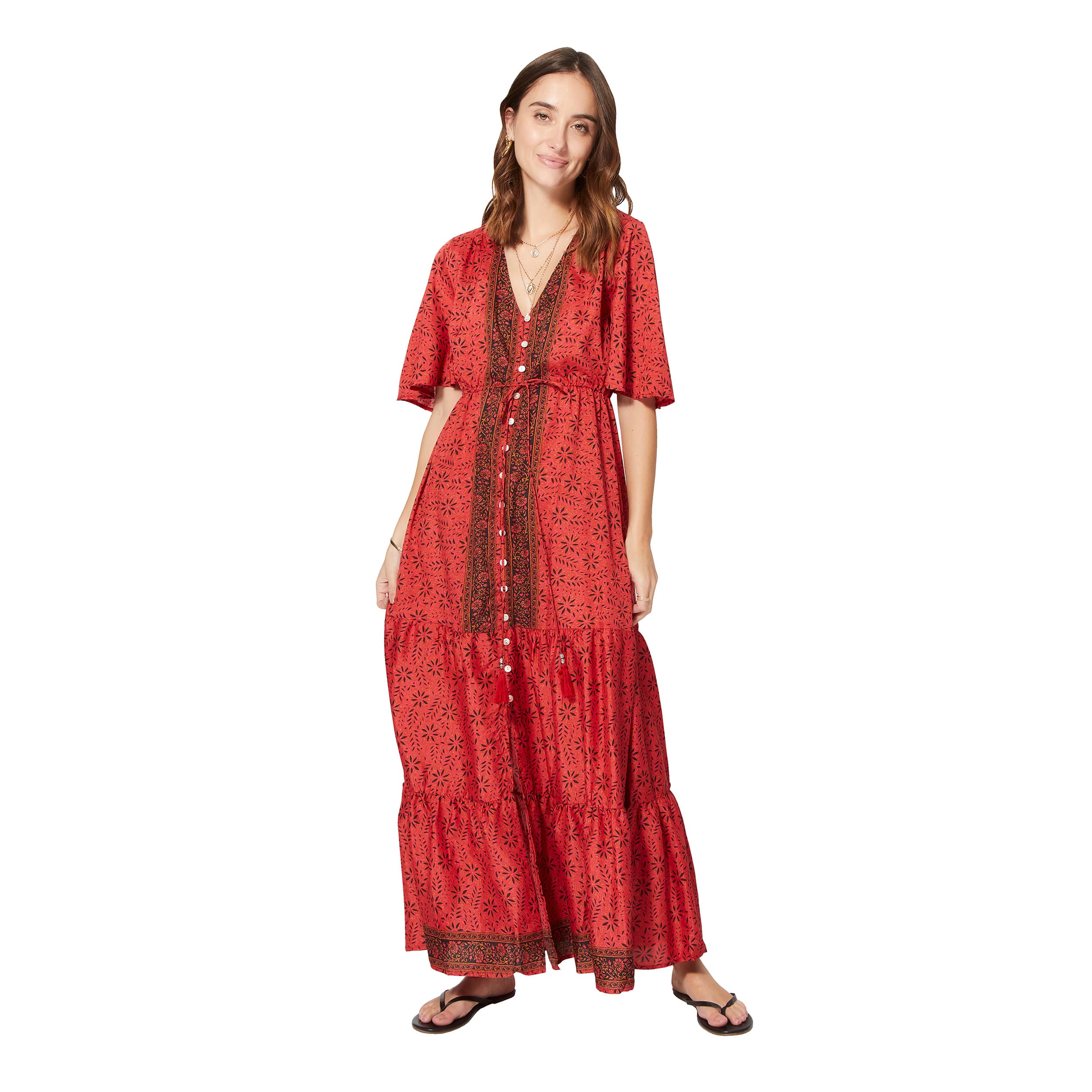 Robe été longue manches courtes Remy - Petit Prix ! - Akoustik Online