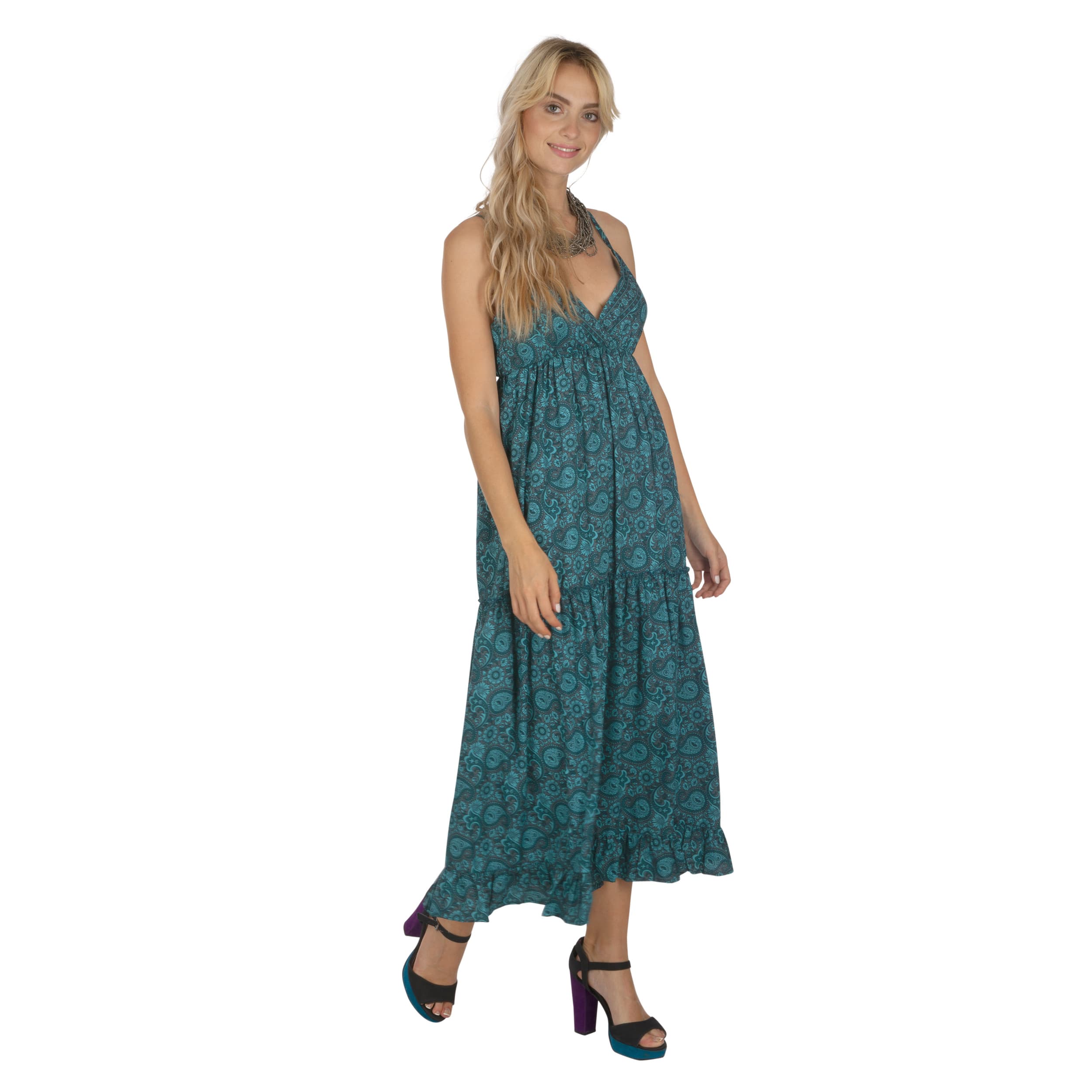 Robe été longue sans manches Thom - 100% polyester - Akoustik Online