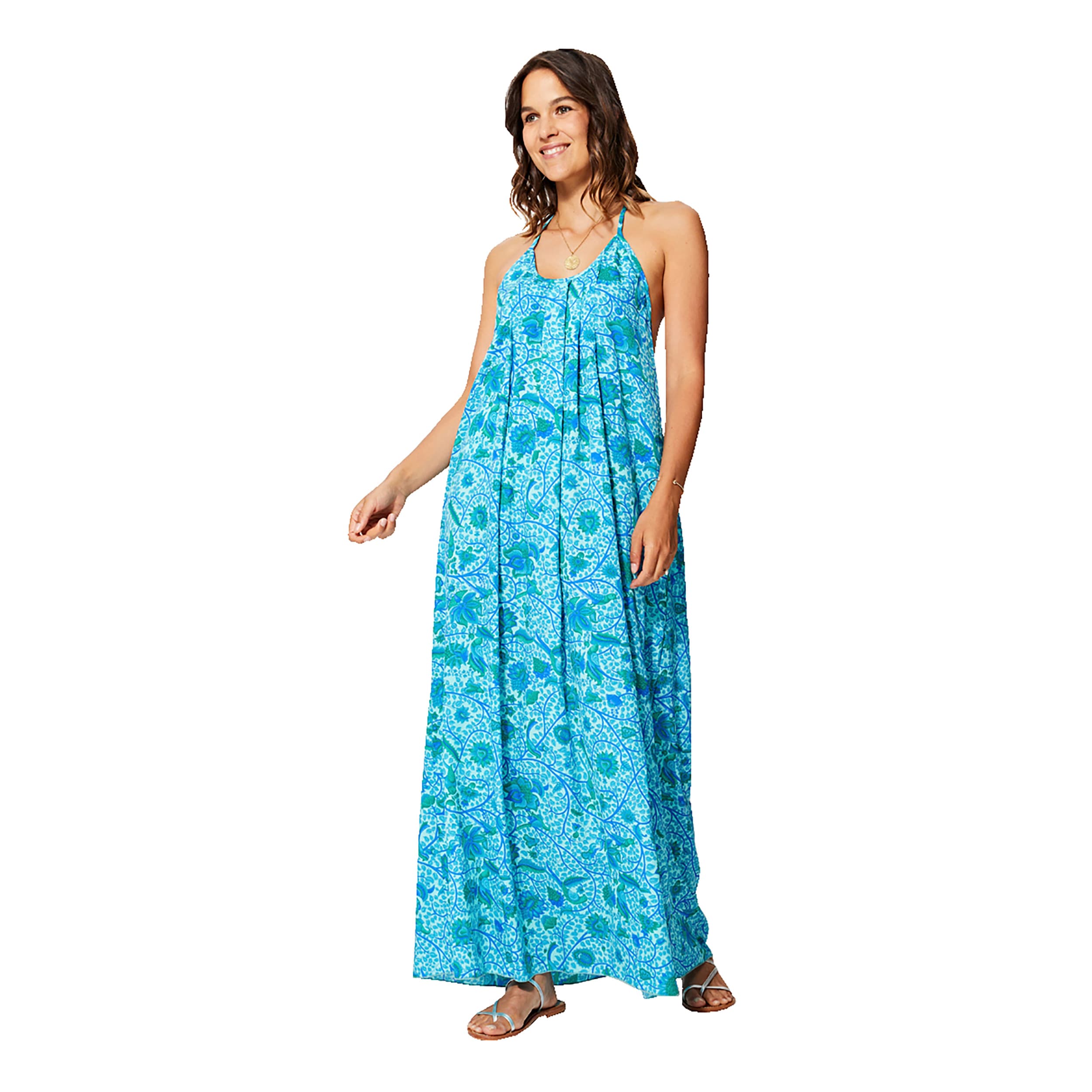 Robe été longue sans manches Rilla - 100% polyester - Akoustik Online