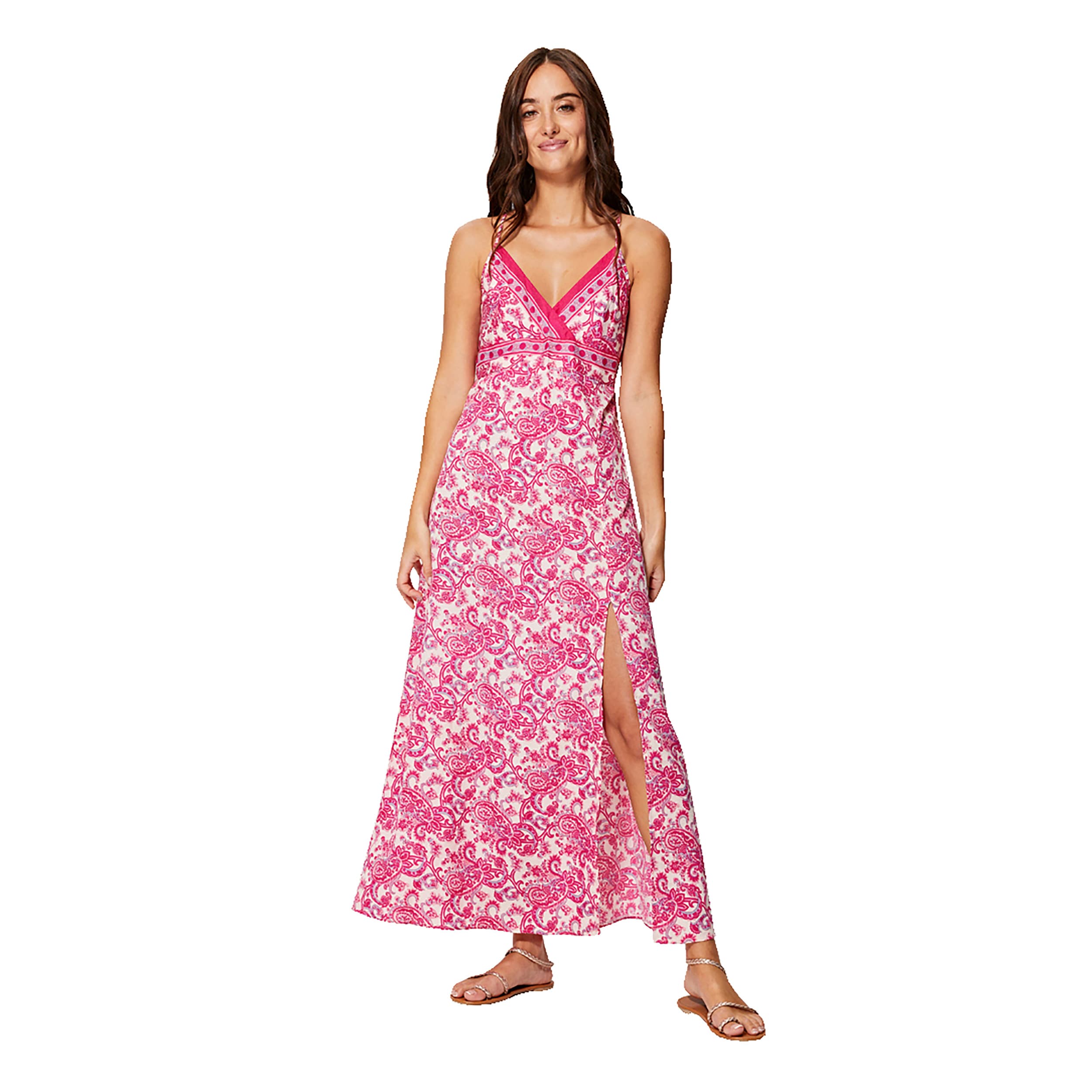 Robe été longue sans manches Fadi - 100% polyester - Akoustik Online
