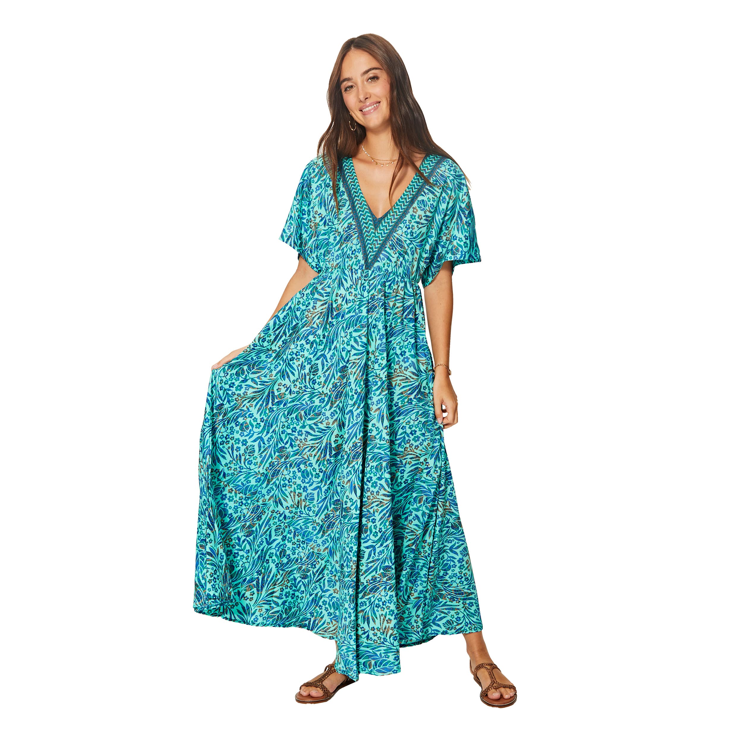 Robe été longue manches courtes Jayda - Akoustik Online