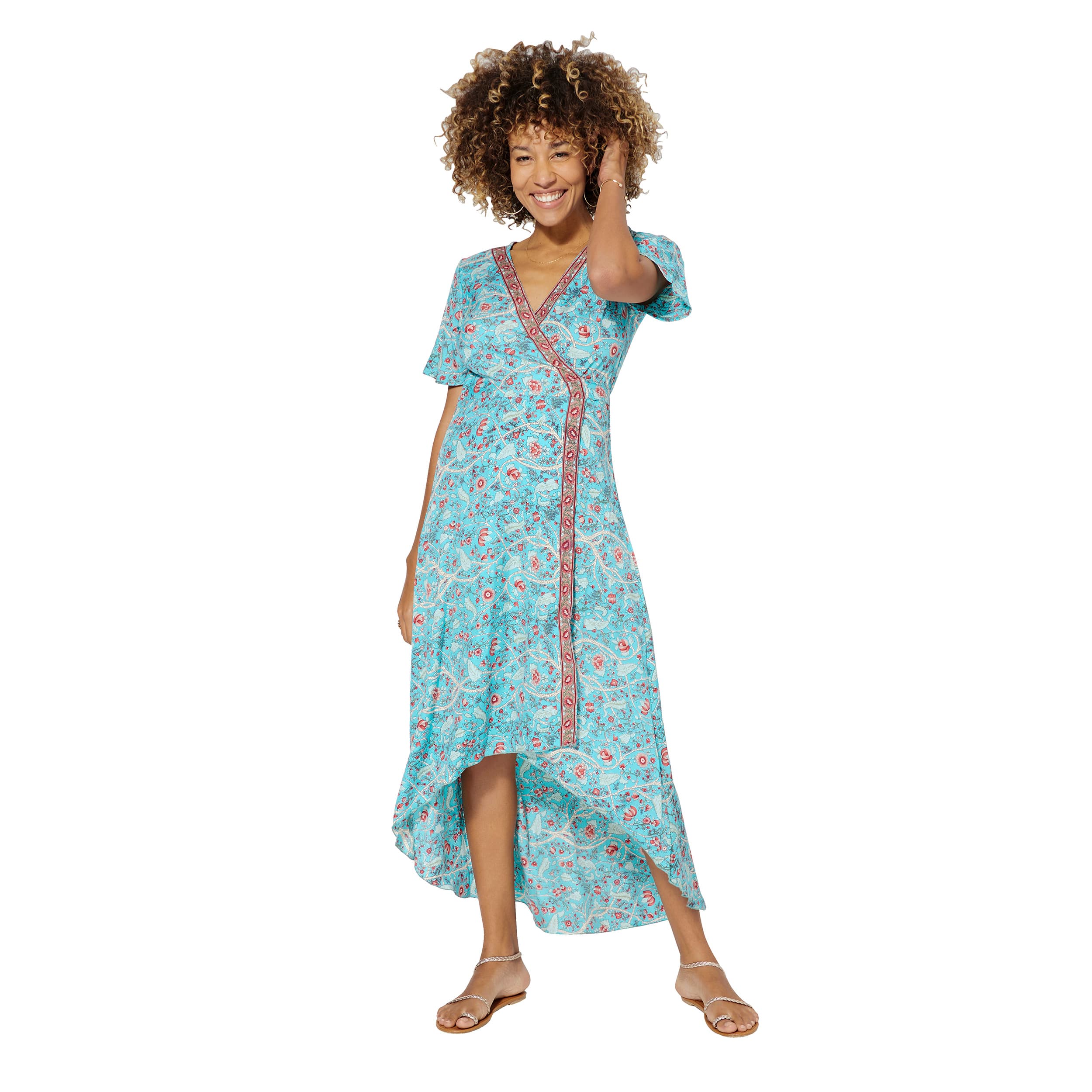 Robe été high-low manches courtes Rémy - Akoustik Online