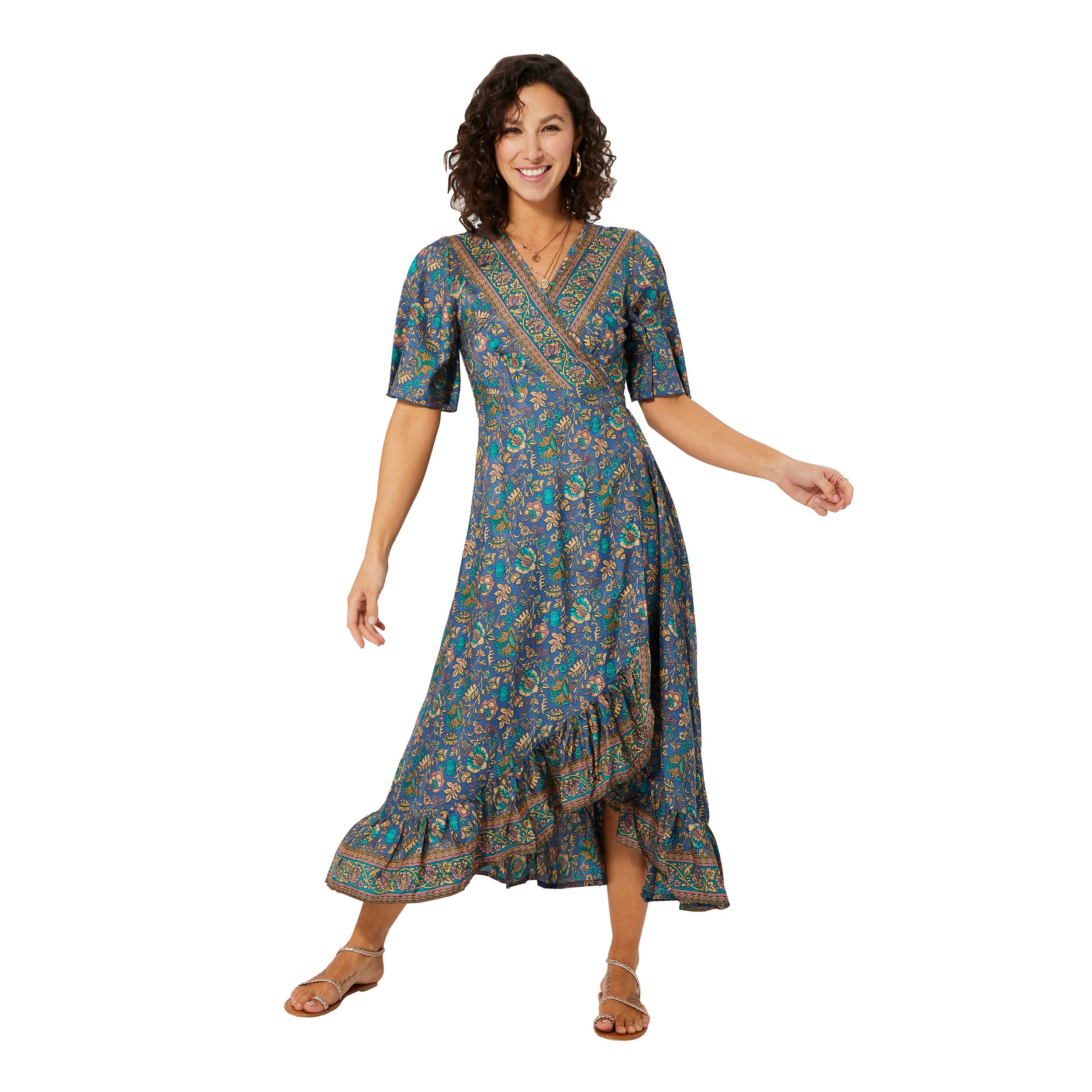 Robe été longue manches courtes Pantaleone - Akoustik Online