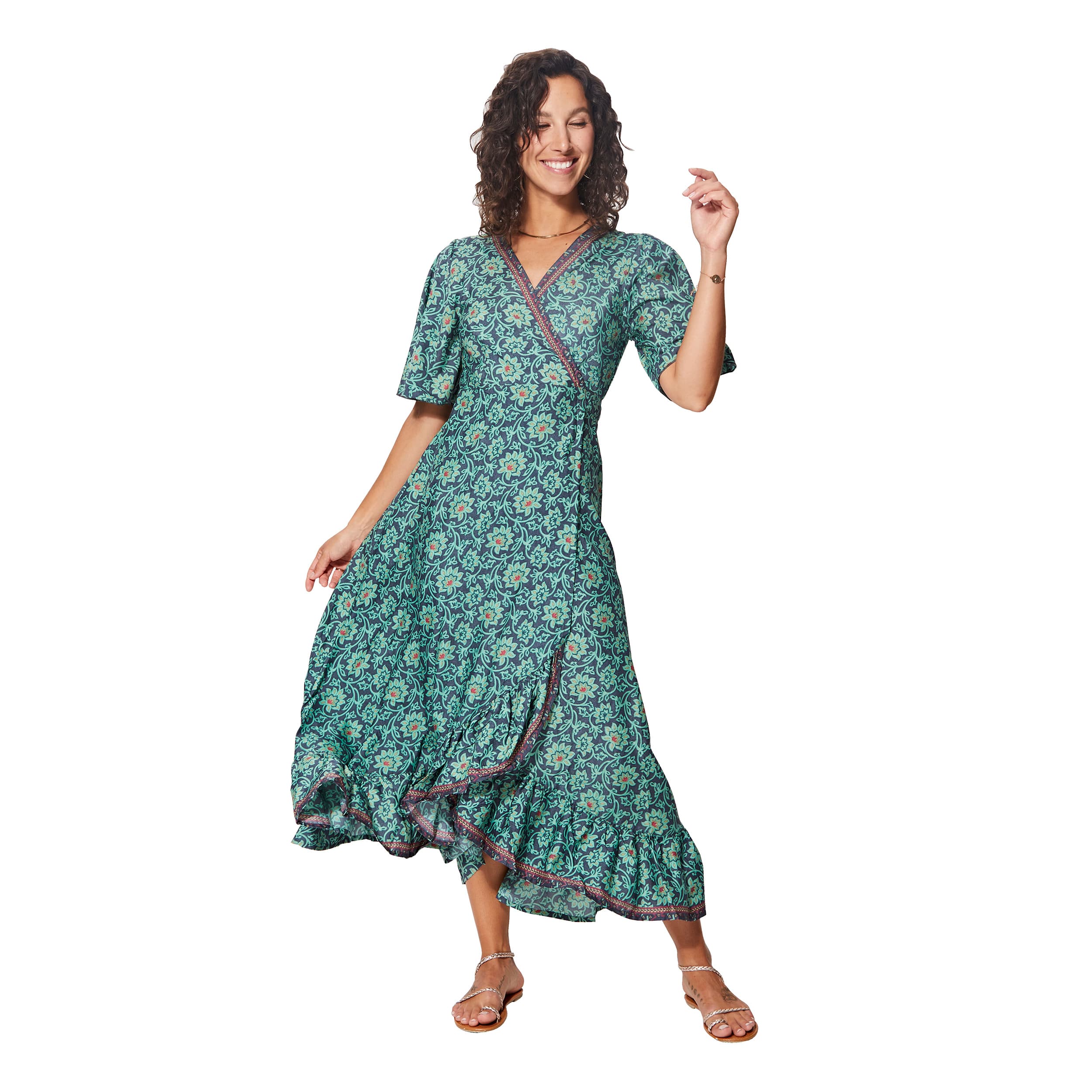 Robe été longue manches courtes Padmavati - Akoustik Online