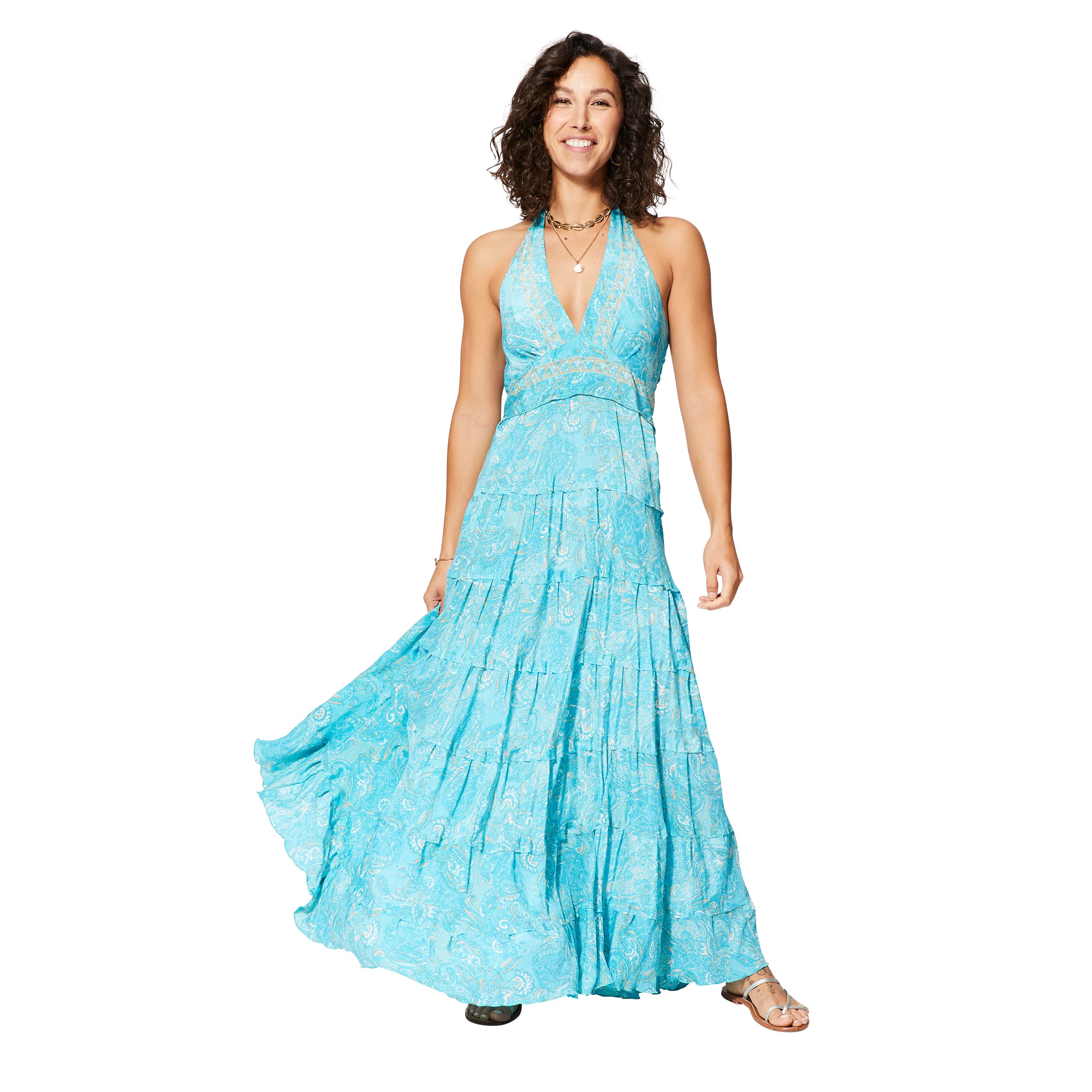 Robe été longue sans manches Volker - 100% polyester - Akoustik Online