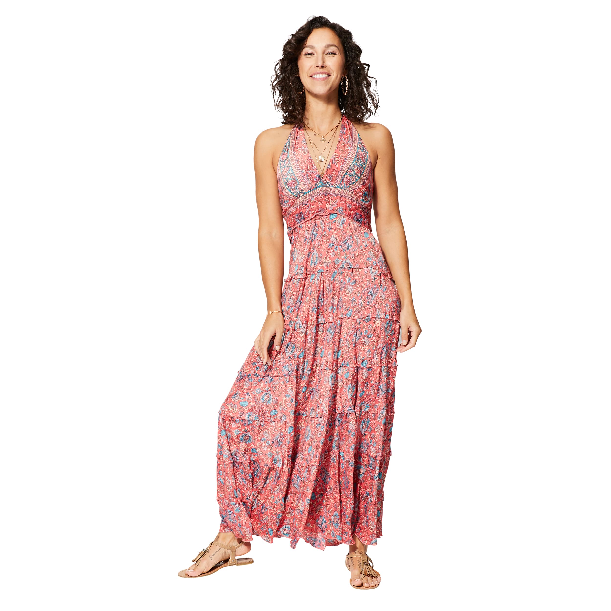 Robe été longue sans manches Xiomara - Akoustik Online