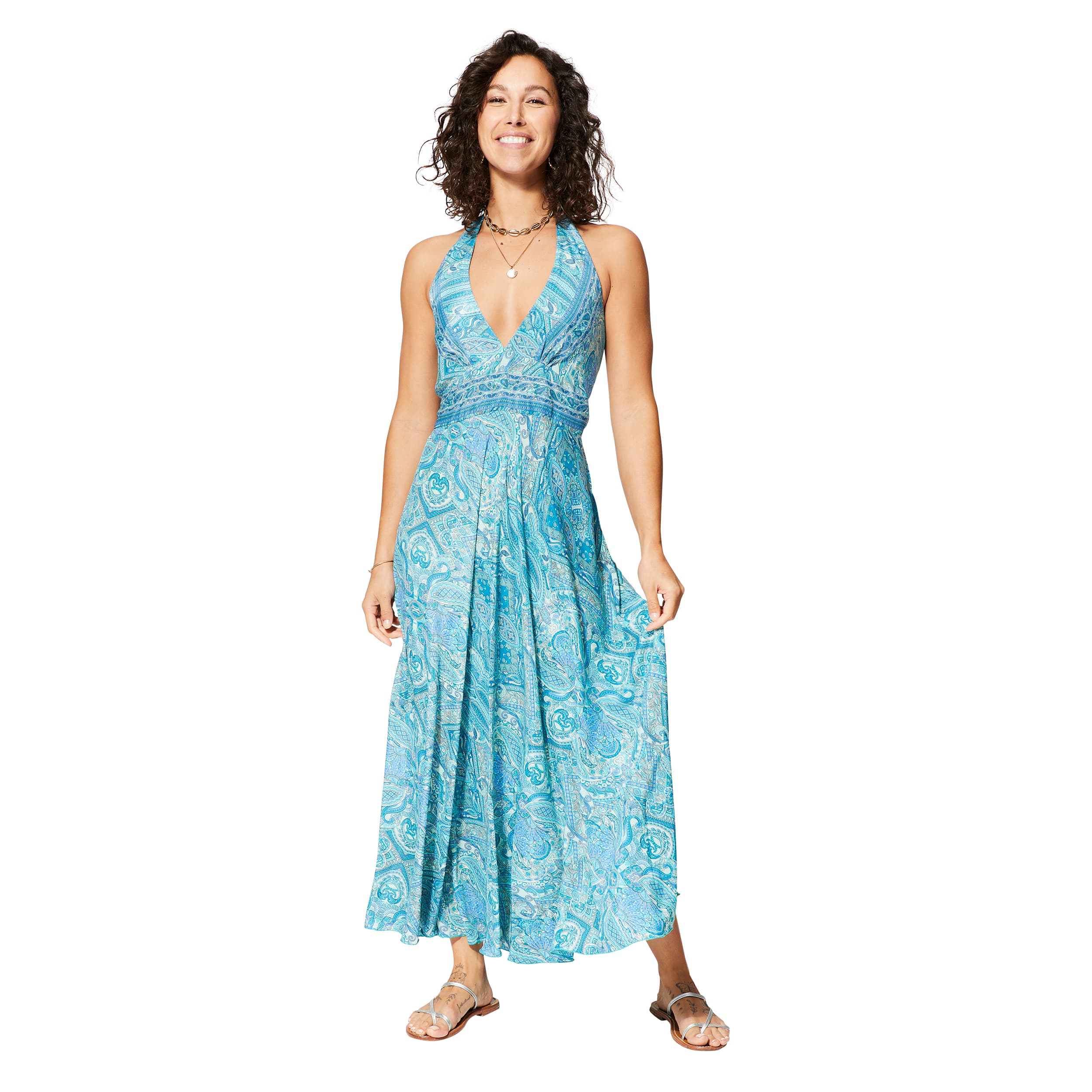 Robe été longue sans manches Pascale - Akoustik Online