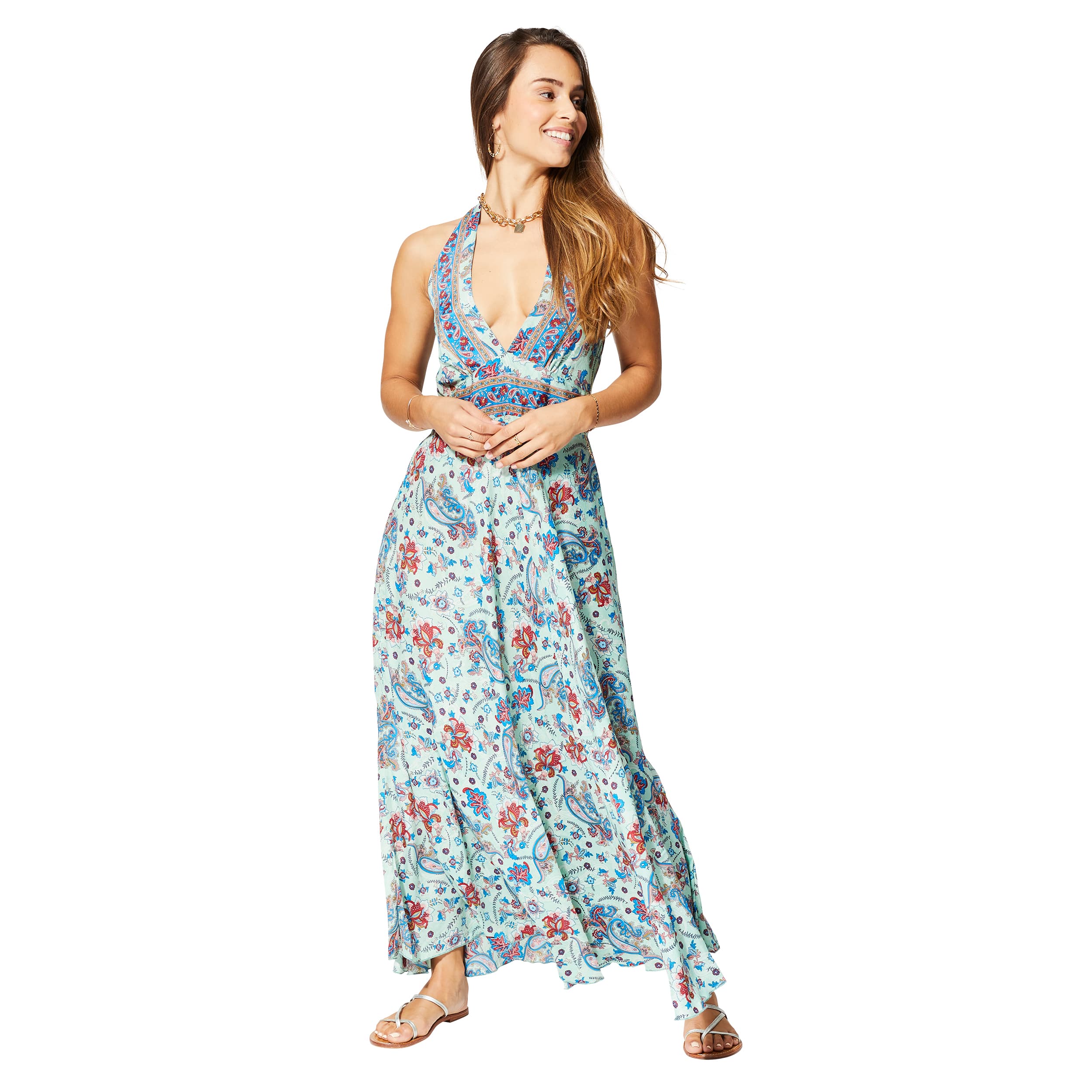 Robe été longue sans manches Sharron - Akoustik Online