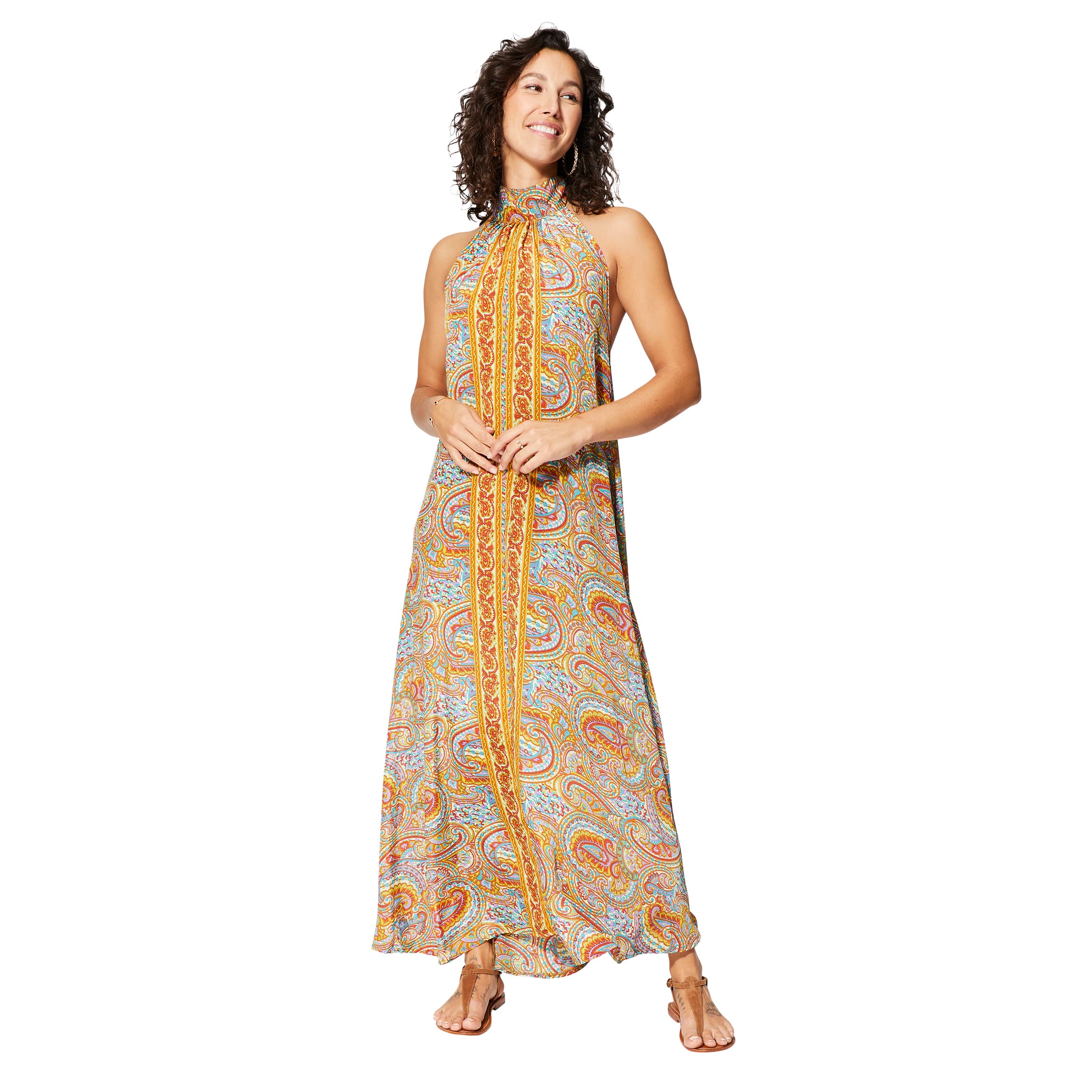 Robe été longue sans manches Lucretia - Akoustik Online