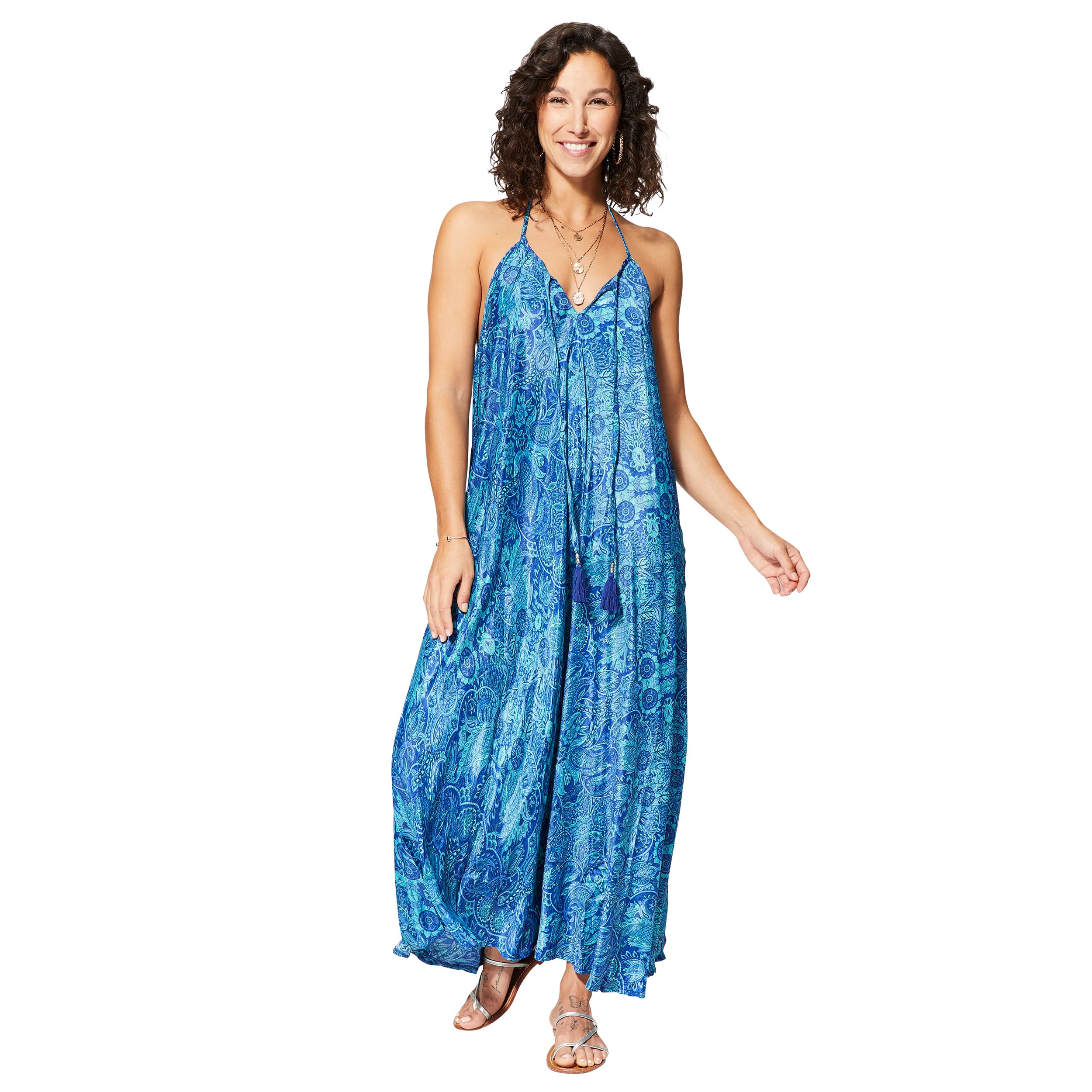 Robe été longue sans manches Boleslava - Akoustik Online
