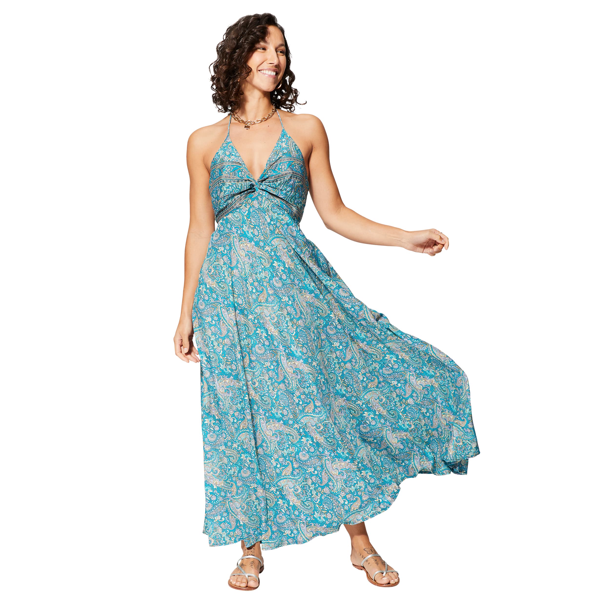 Robe été longue sans manches Peti - 100% polyester - Akoustik Online