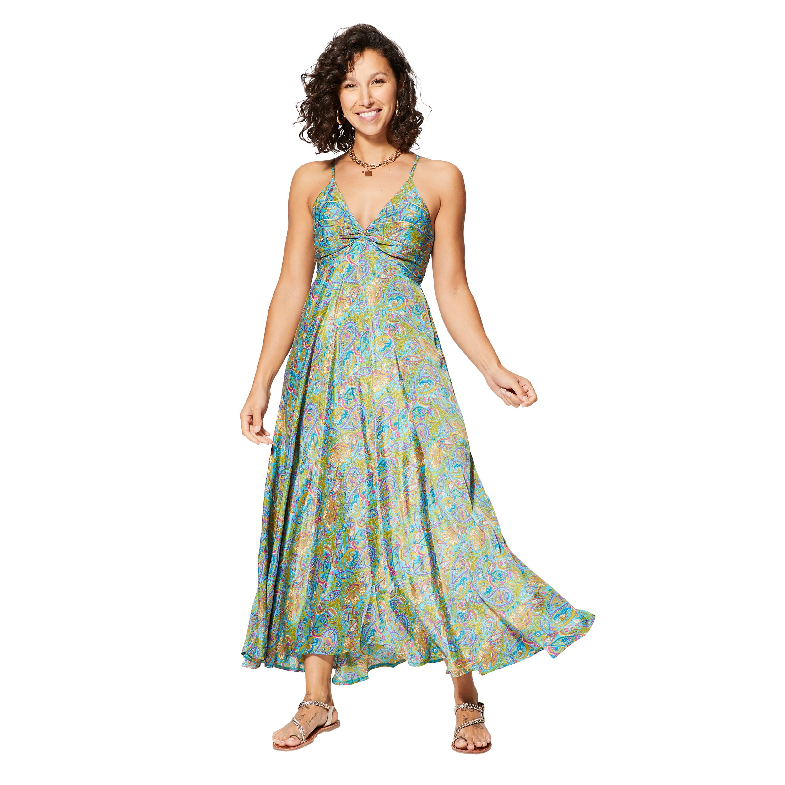 Robe été longue sans manches Valencia - Akoustik Online