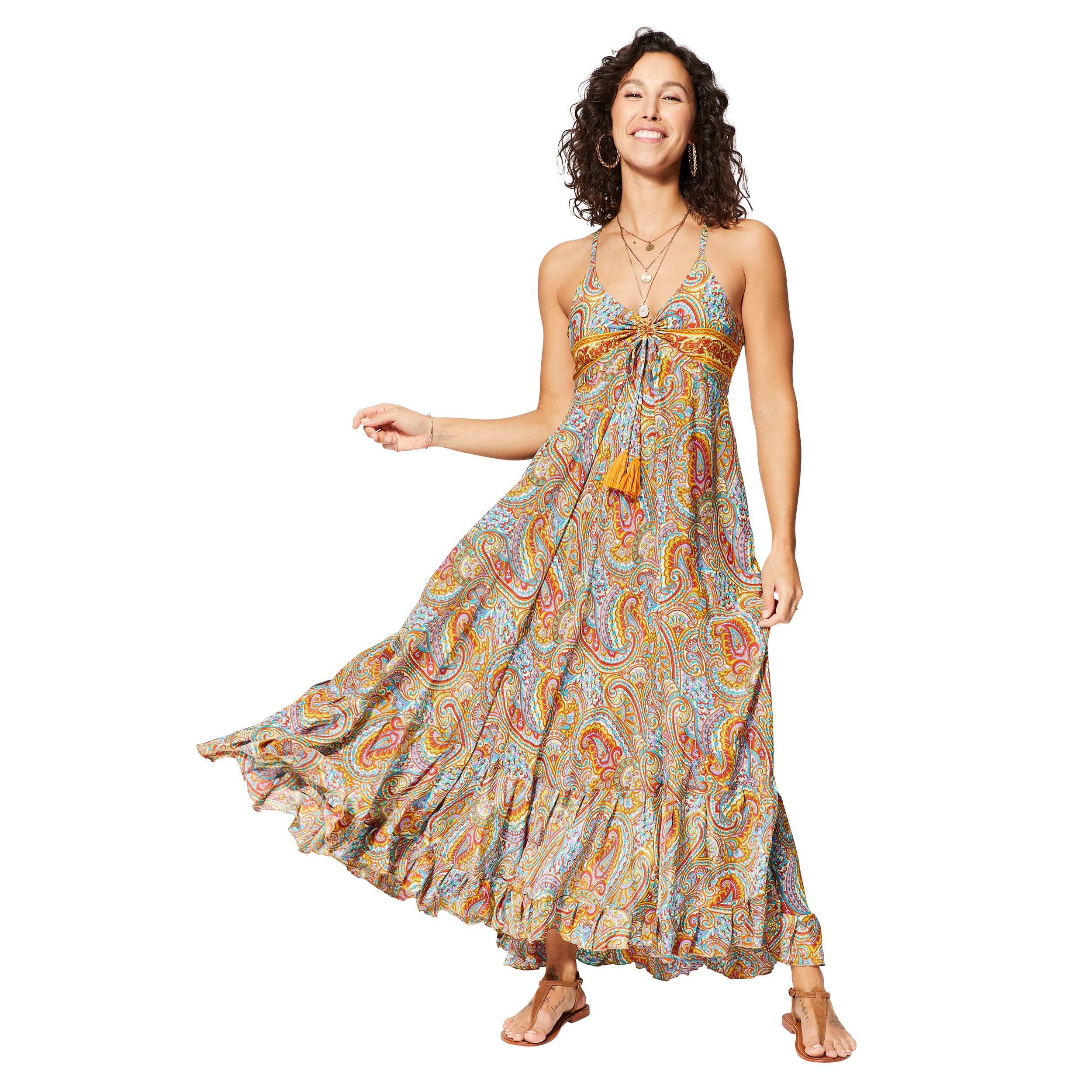 Robe été longue sans manches Nigella - Akoustik Online