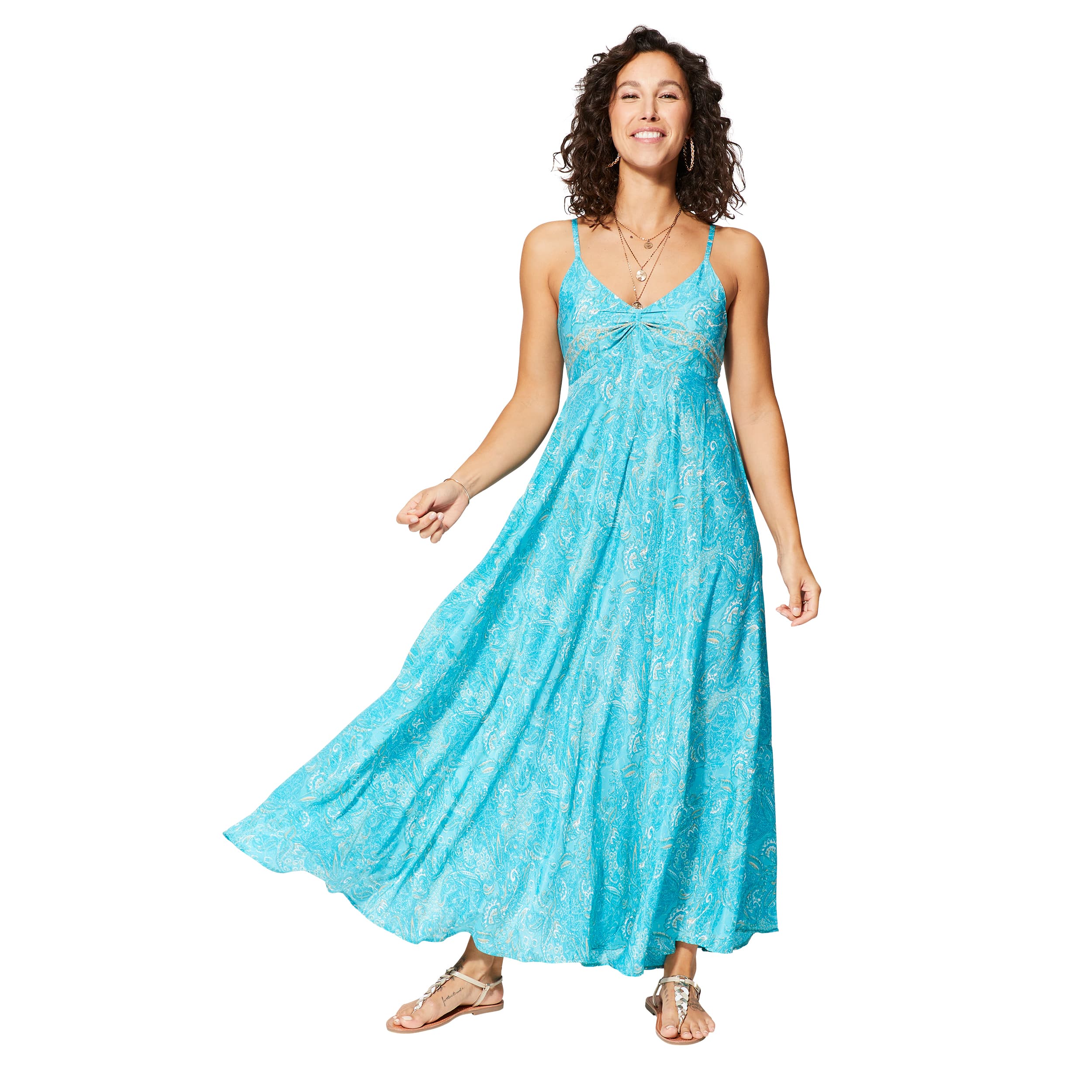 Robe été longue sans manches Carroll - Akoustik Online