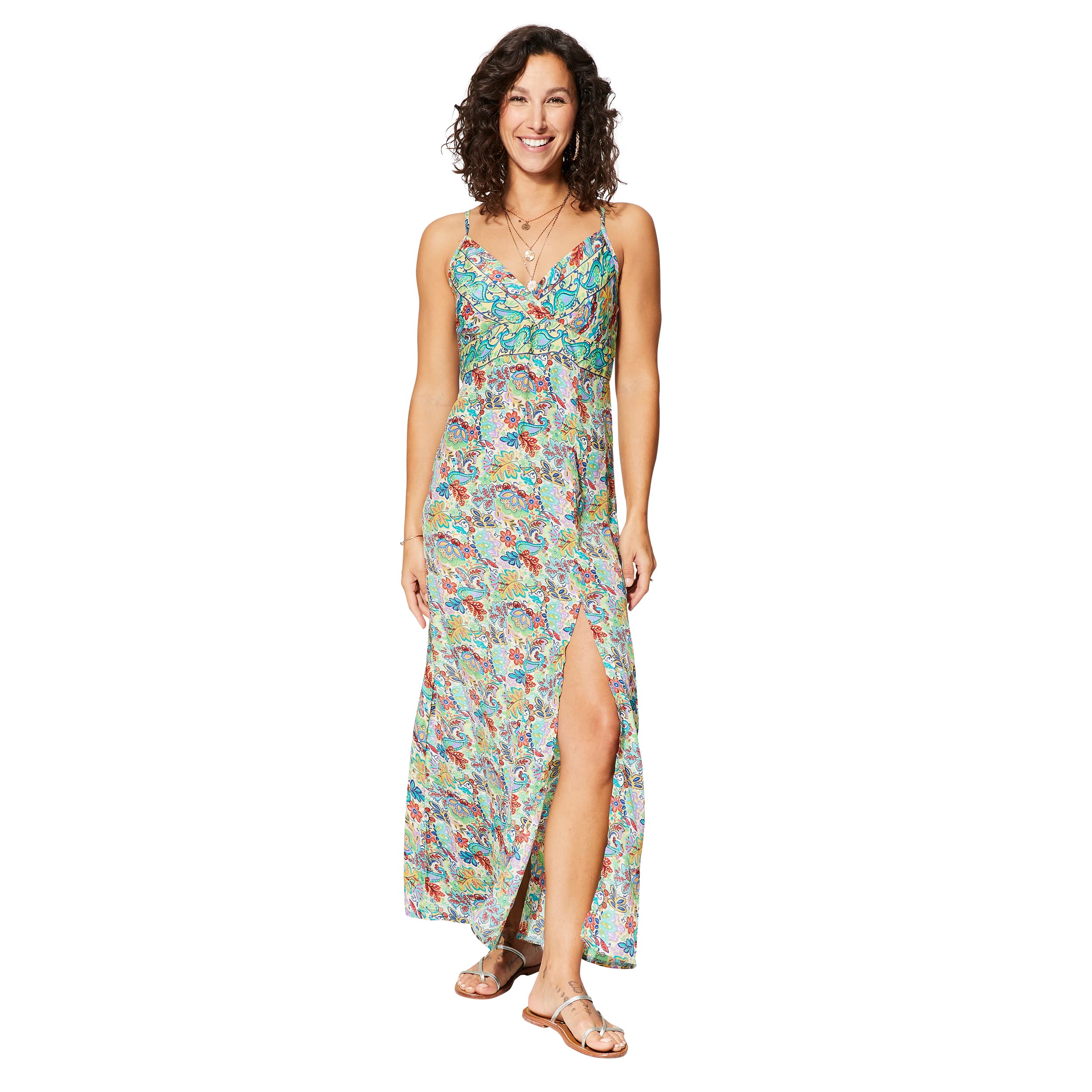 Robe été longue sans manches Star - 100% polyester - Akoustik Online